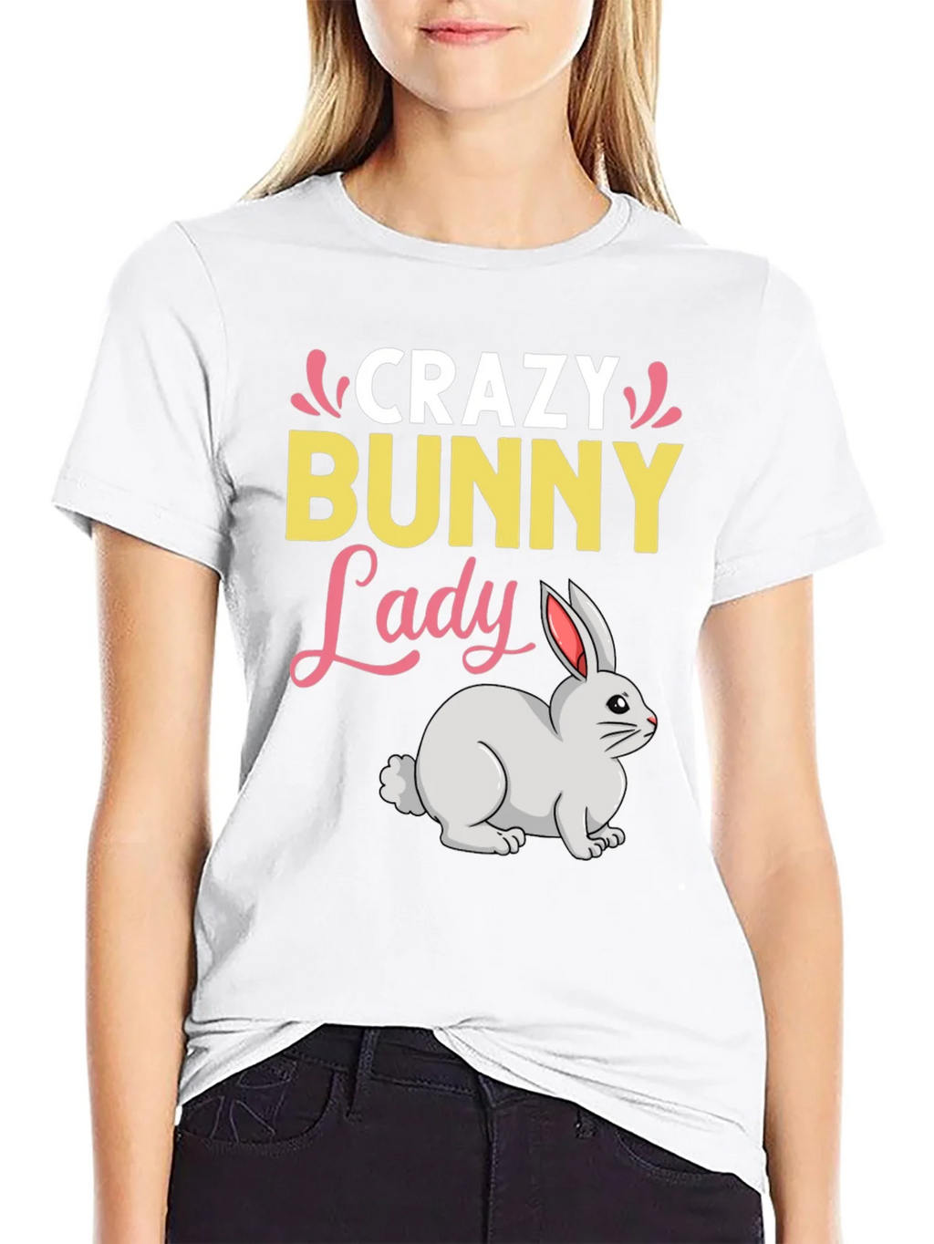 Crazy Bunny Lady T-Shirt product image 11