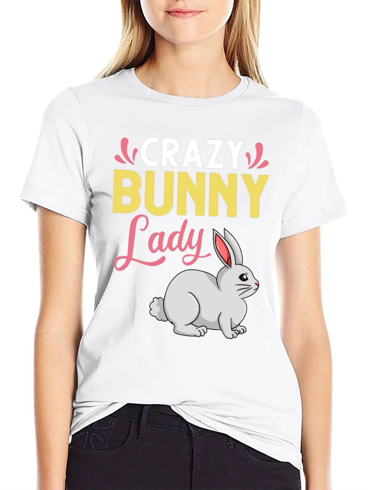 Crazy Bunny Lady T-Shirt product image 11