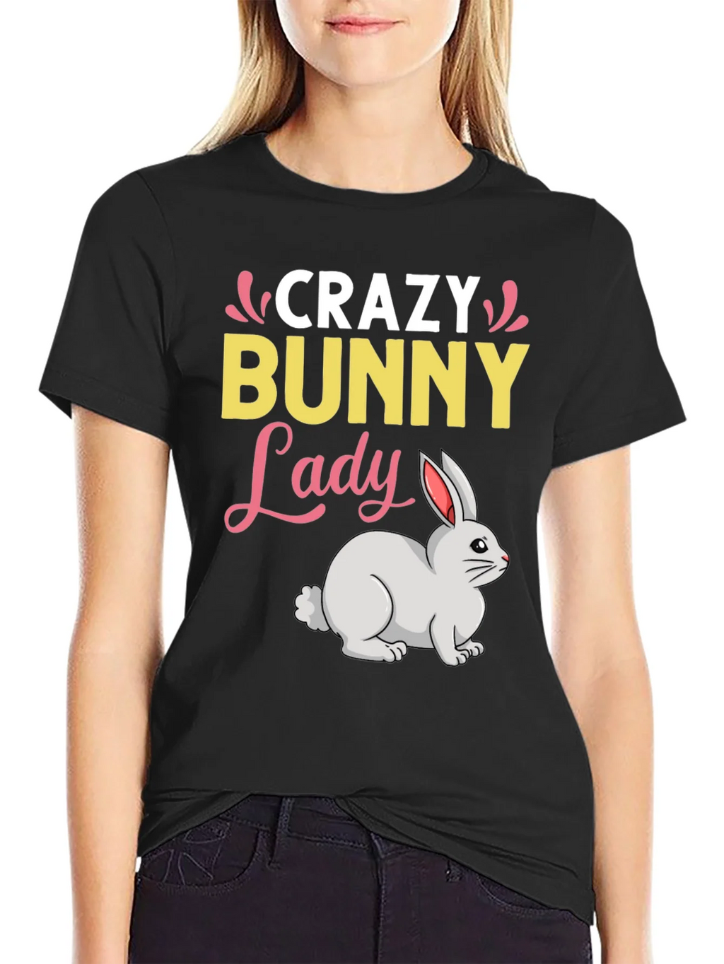 Crazy Bunny Lady T-Shirt product image 5