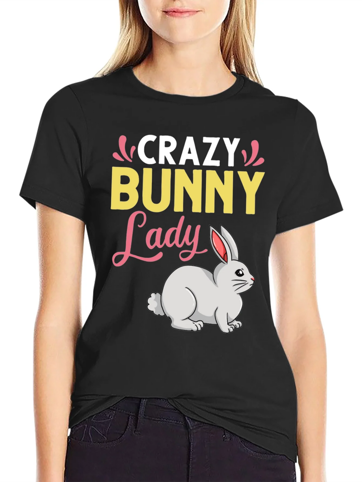 Crazy Bunny Lady T-Shirt product image 5