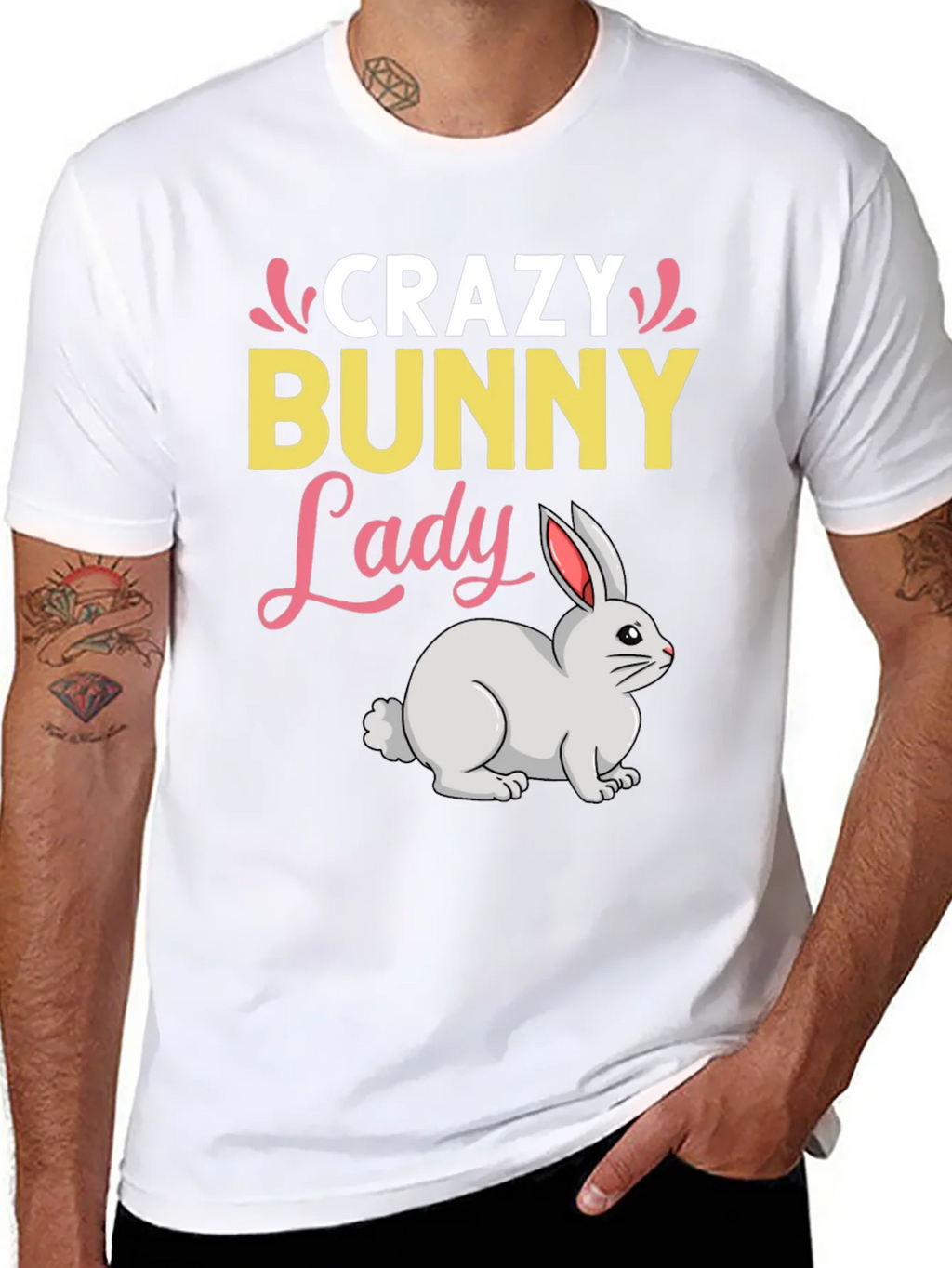 Crazy Bunny Lady T-Shirt product image 10