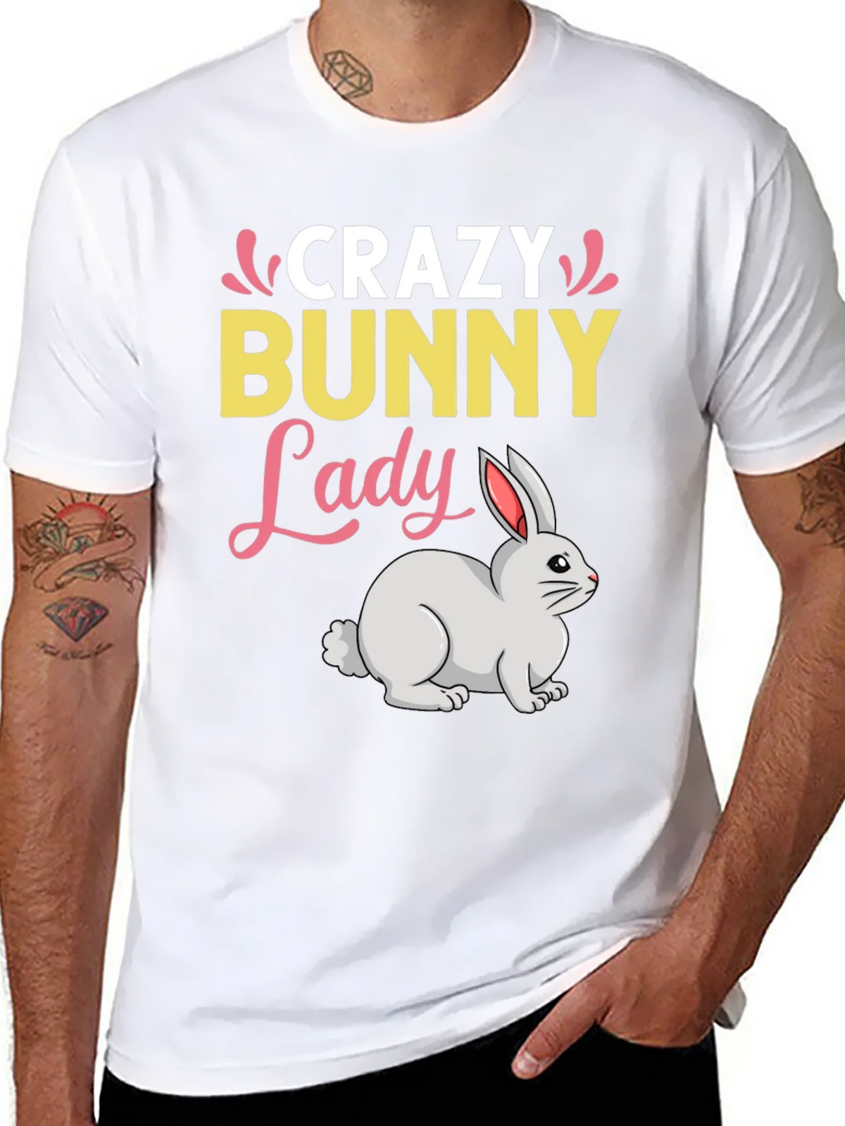 Crazy Bunny Lady T-Shirt product image 10