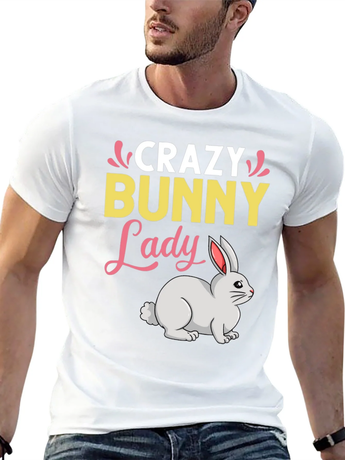Crazy Bunny Lady T-Shirt product image 4