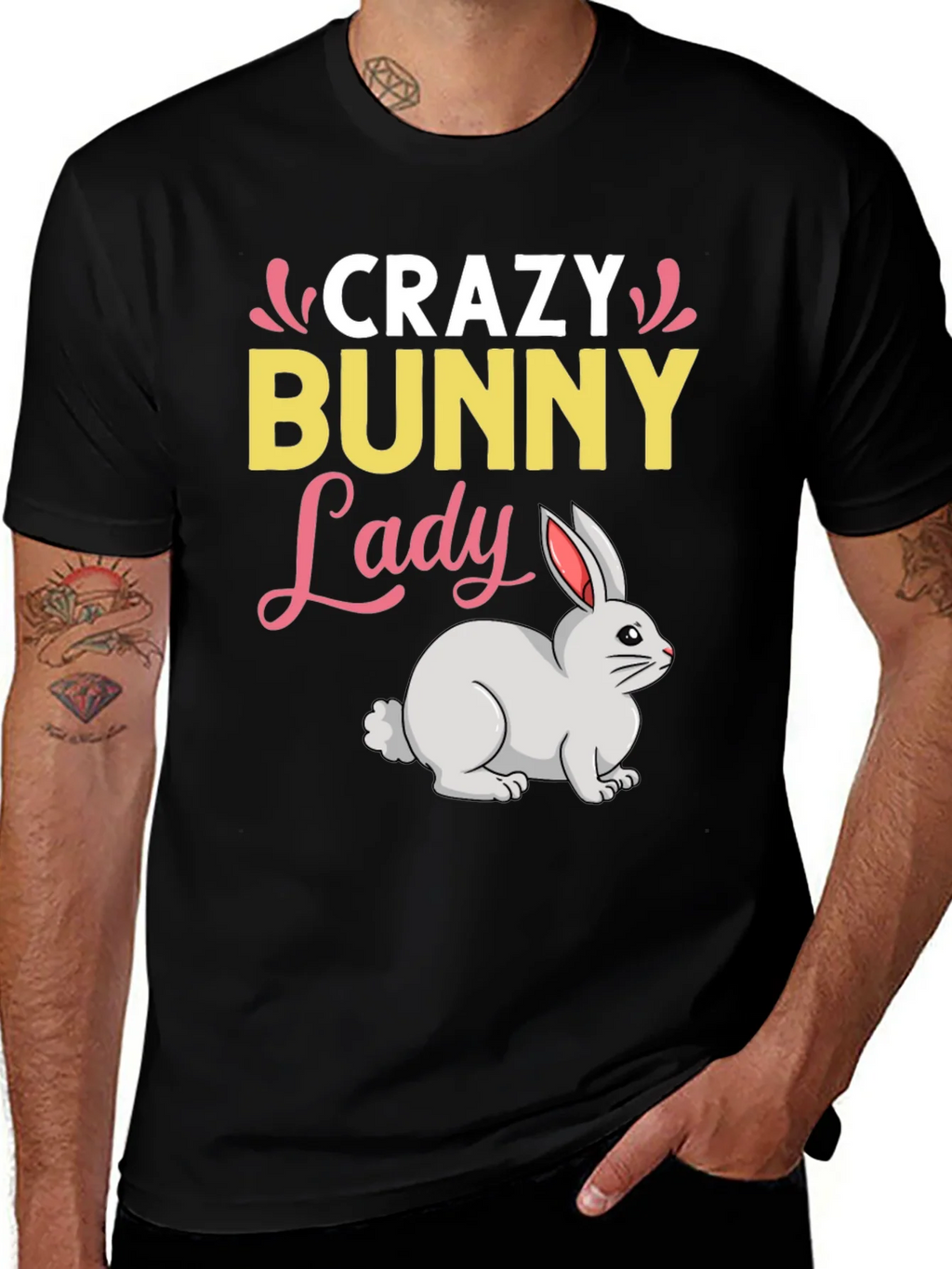 Crazy Bunny Lady T-Shirt product image 1