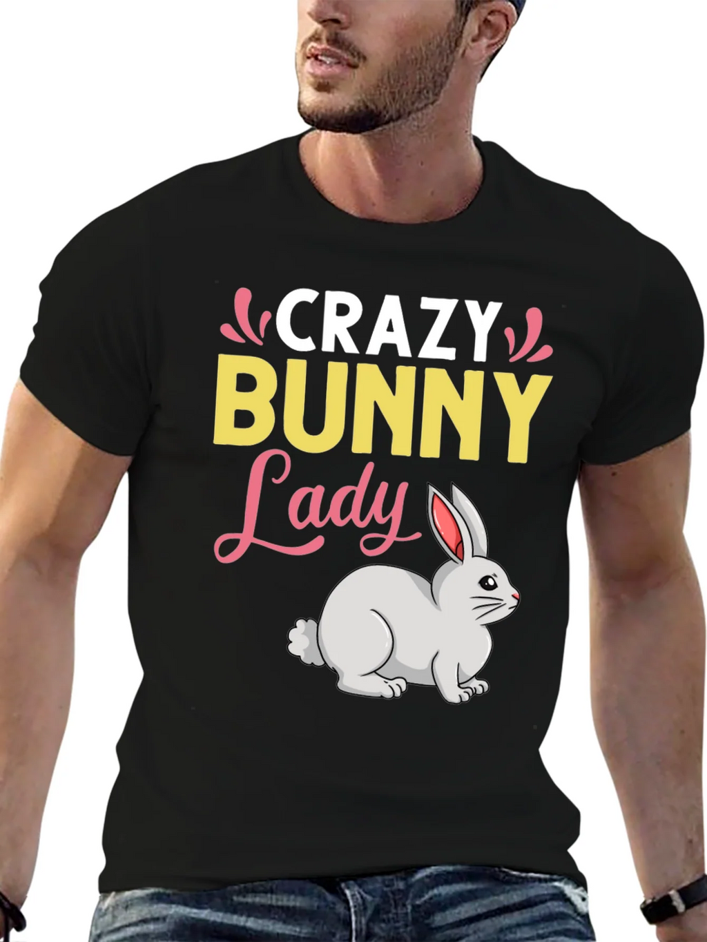 Crazy Bunny Lady T-Shirt product image 9