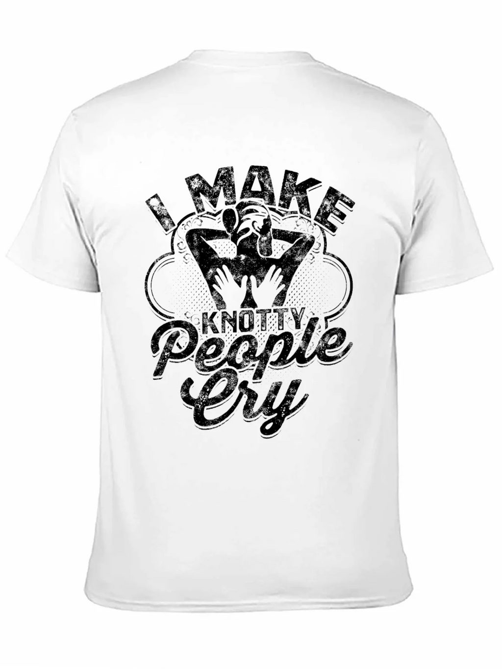 Knotty People Cry Massage Therapist T-Shirt product image 2