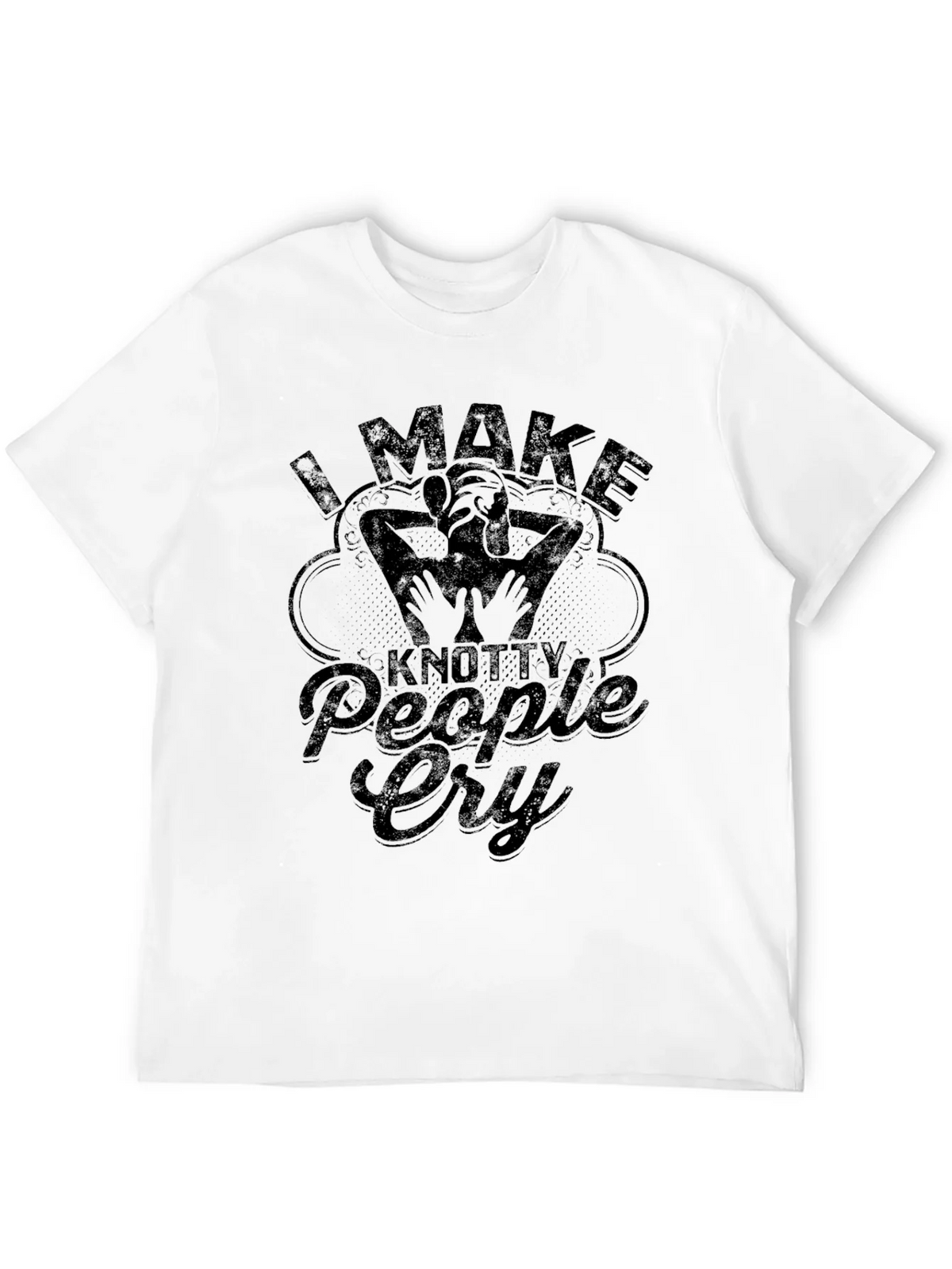 Knotty People Cry Massage Therapist T-Shirt product image 3