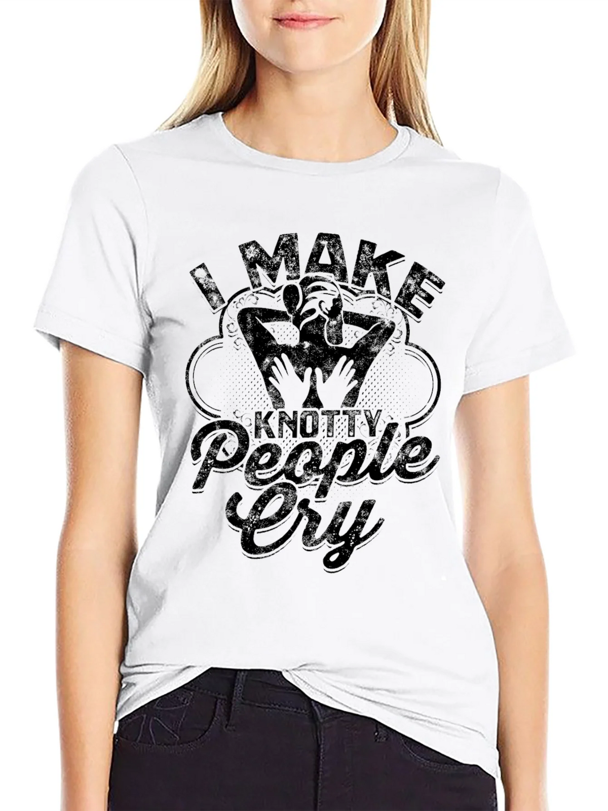 Knotty People Cry Massage Therapist T-Shirt product image 11