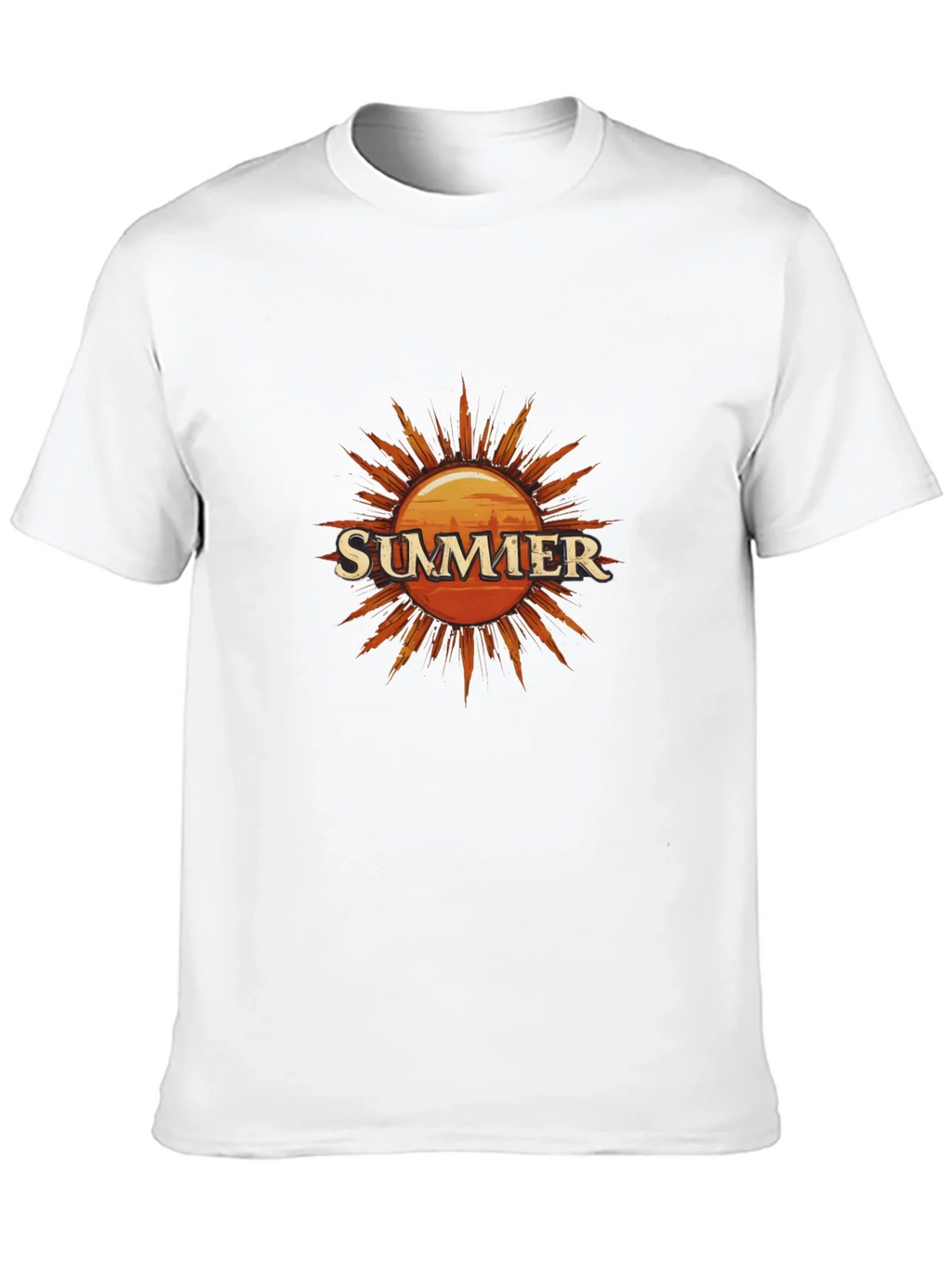 Summer Sun Graphic Tee - Black Cotton T-Shirt product image 12
