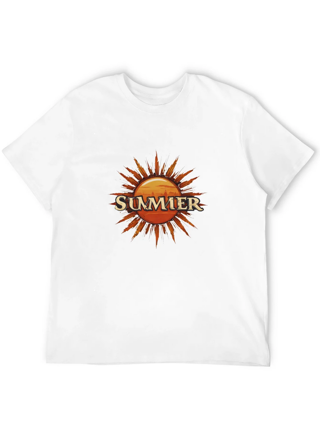 Summer Sun Graphic Tee - Black Cotton T-Shirt product image 3