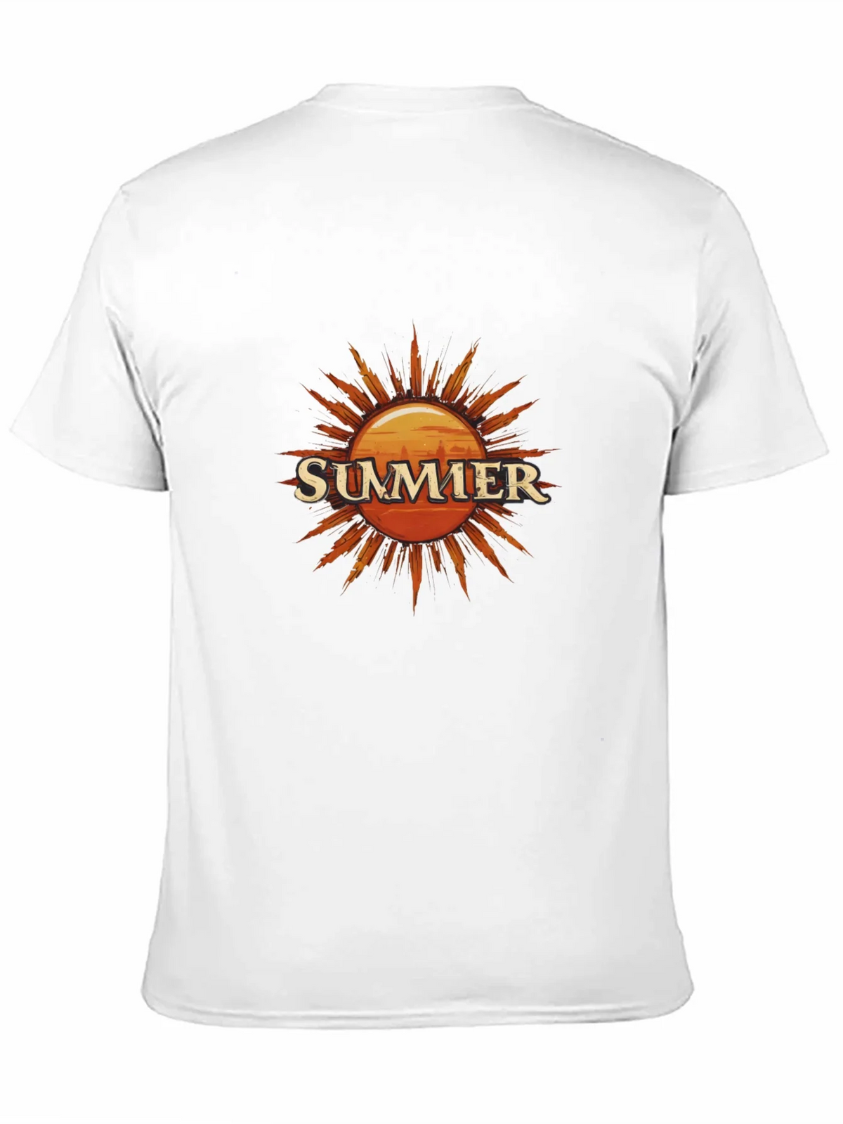 Summer Sun Graphic Tee - Black Cotton T-Shirt product image 2