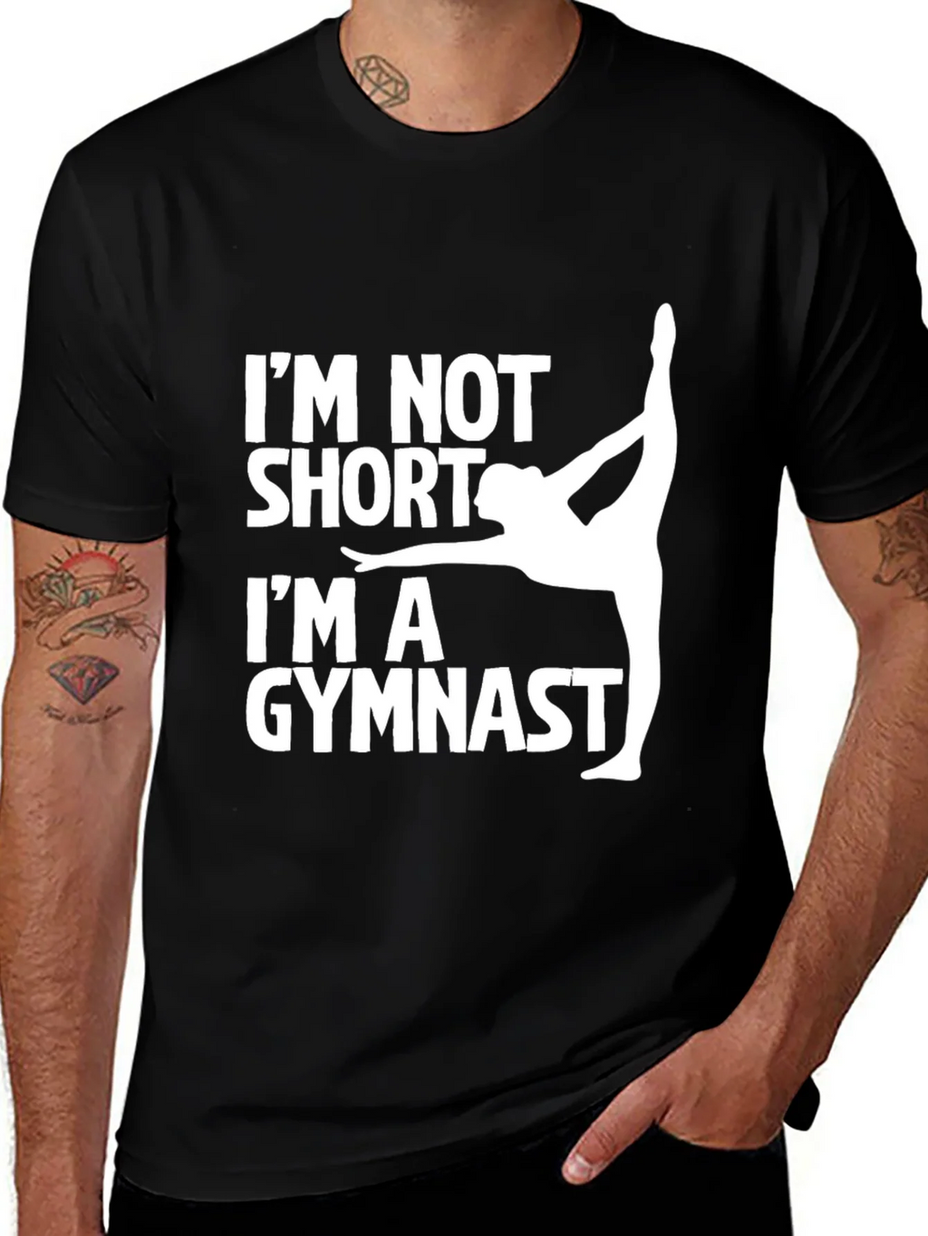 Gymnast Graphic Tee - Im Not Short product image 1