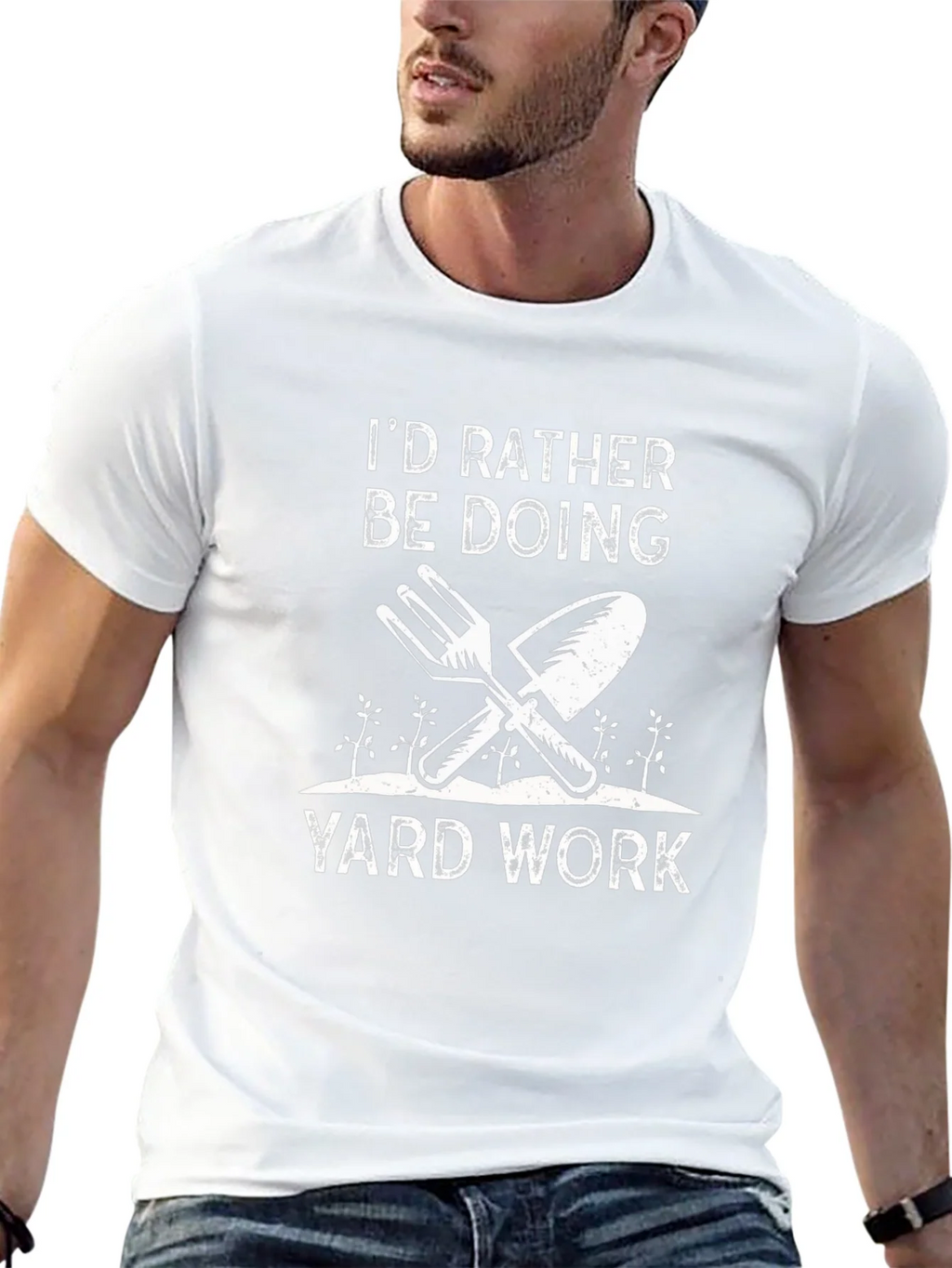 Id Rather Be Doing Yard Work T-Shirt product image 4