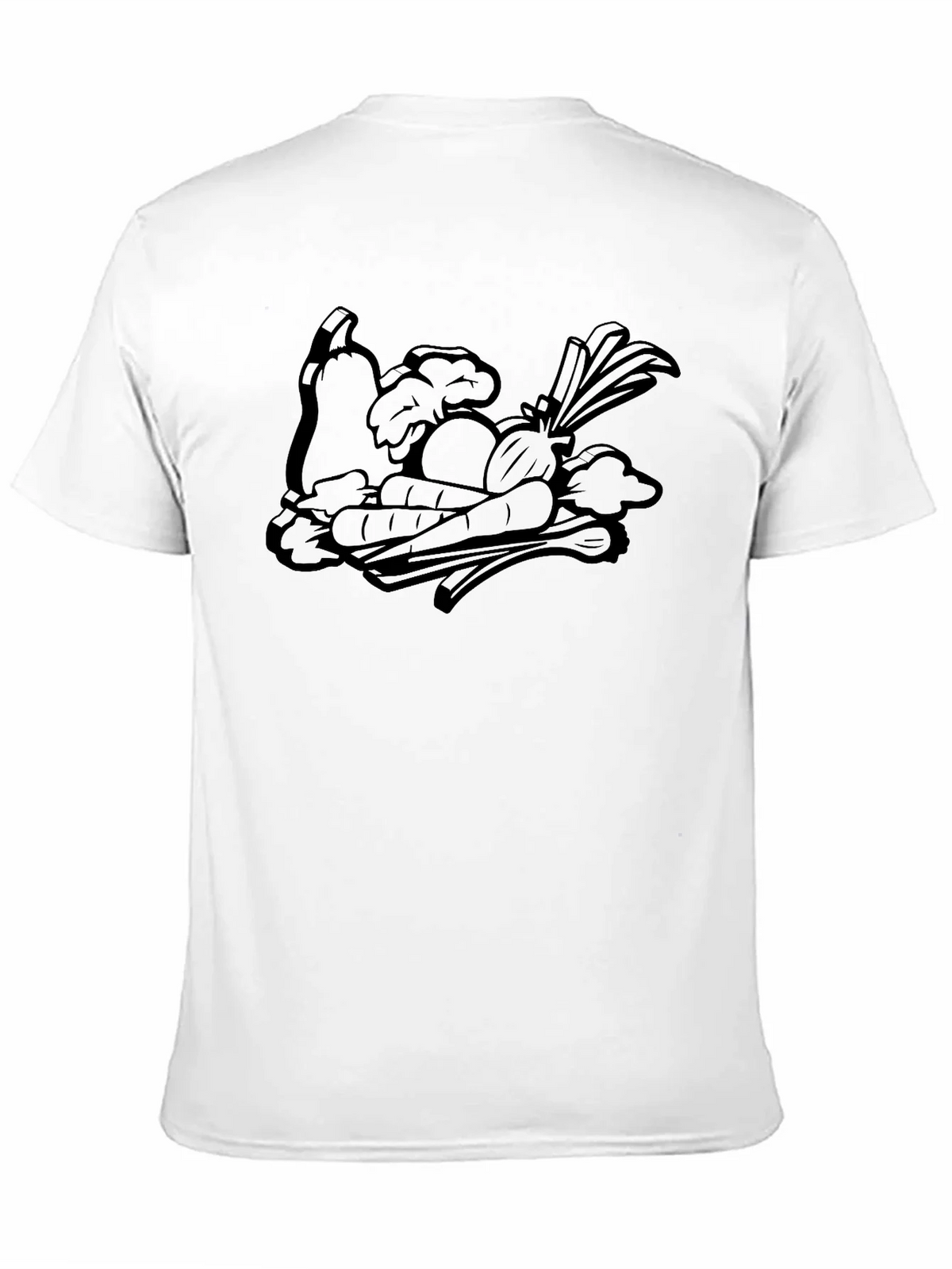 Whimsical Veggie Patch Graphic Tee - Black product image 2