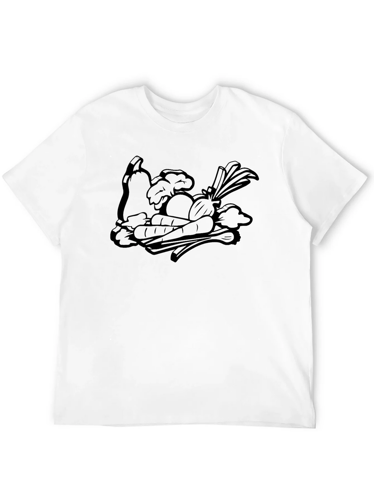 Whimsical Veggie Patch Graphic Tee - Black product image 3