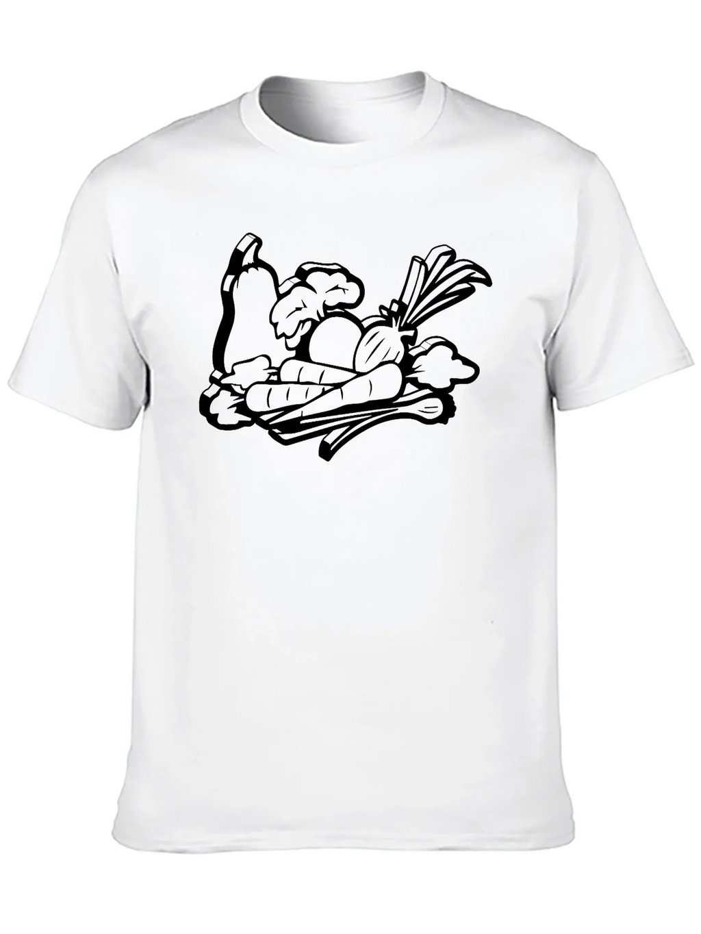Whimsical Veggie Patch Graphic Tee - Black product image 12