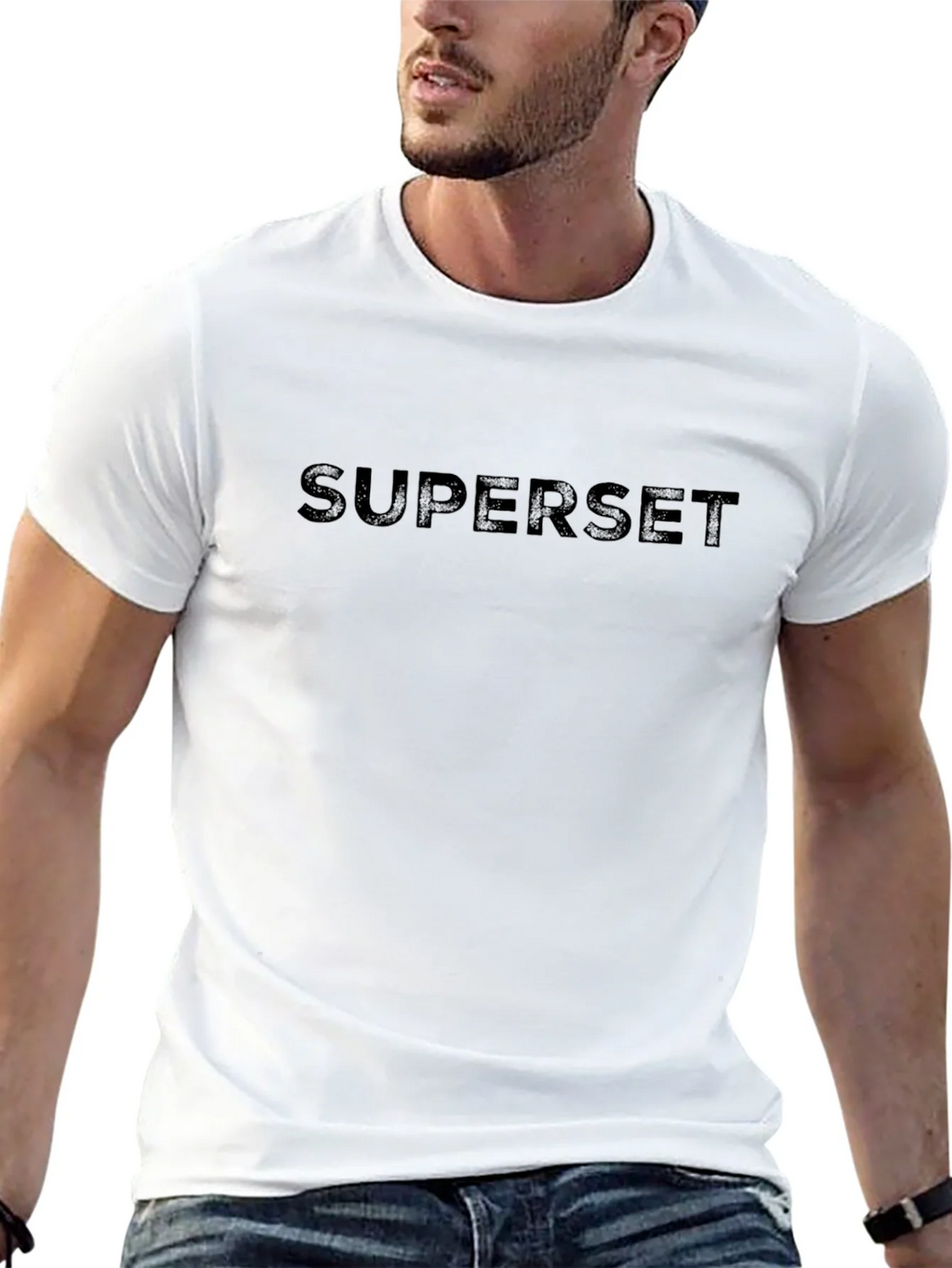 SUPerset T-Shirt - Black Cotton Casual Tee product image 4