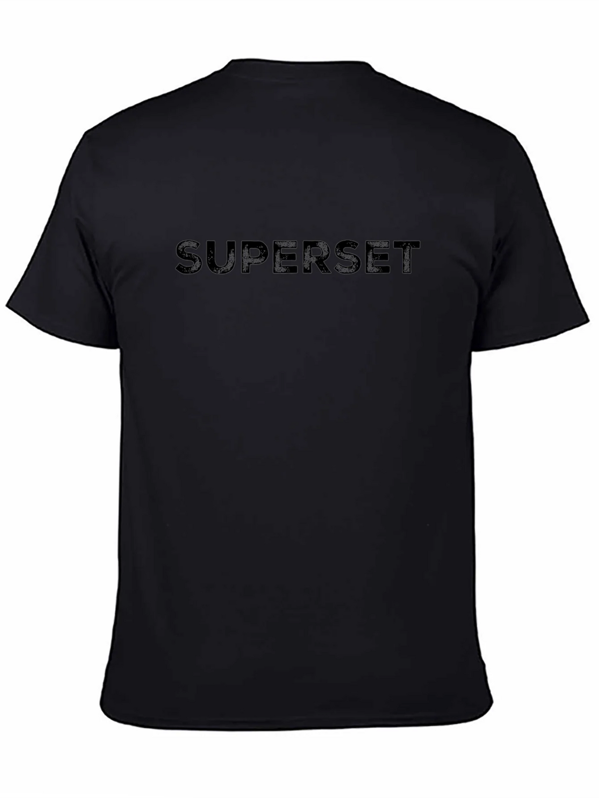 SUPerset T-Shirt - Black Cotton Casual Tee product image 7