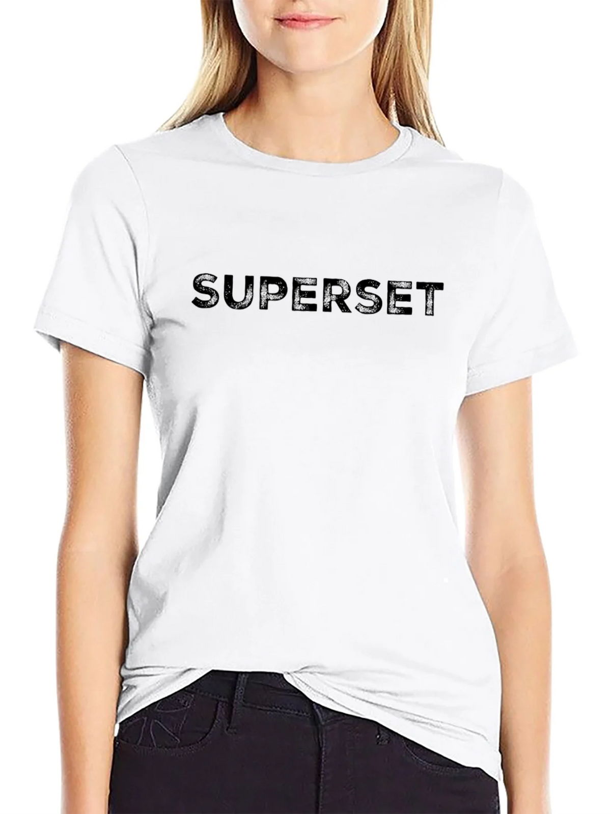 SUPerset T-Shirt - Black Cotton Casual Tee product image 11