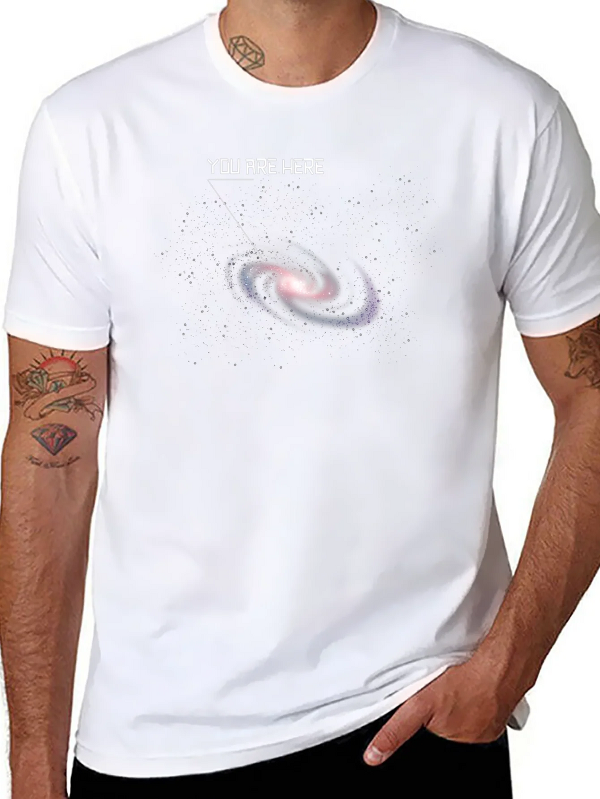 You Are Here Galaxy Graphic T-Shirt - Black product image 10