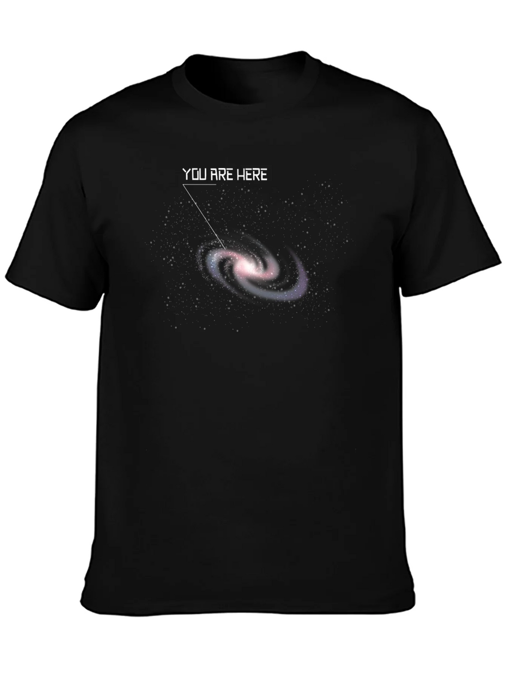 You Are Here Galaxy Graphic T-Shirt - Black product image 6