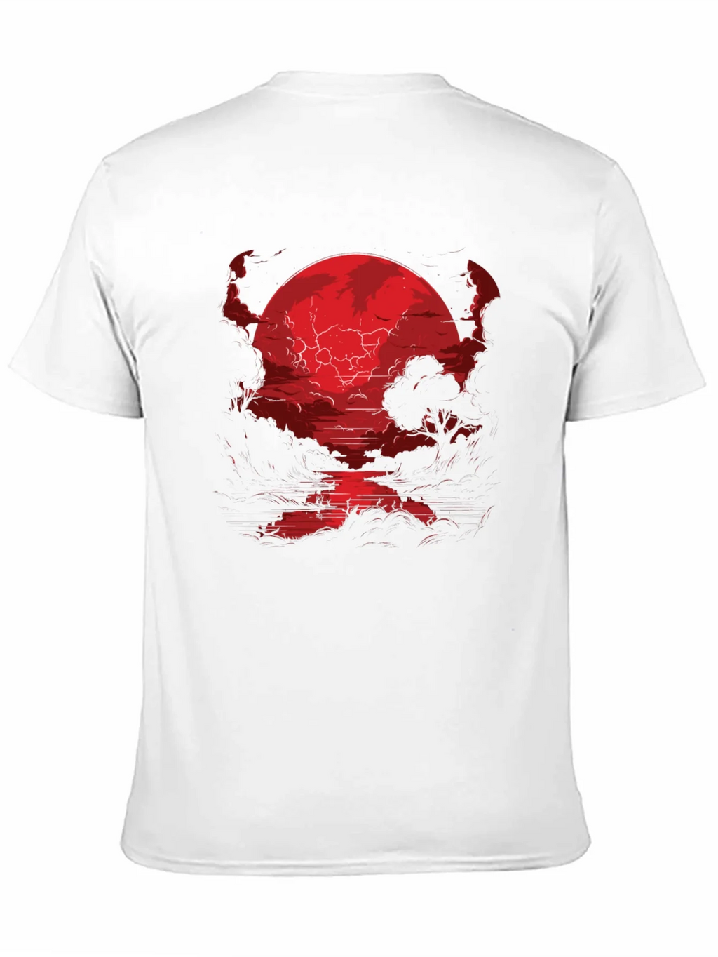 Crimson Moon River Graphic Tee - Dark Fantasy Shirt product image 2