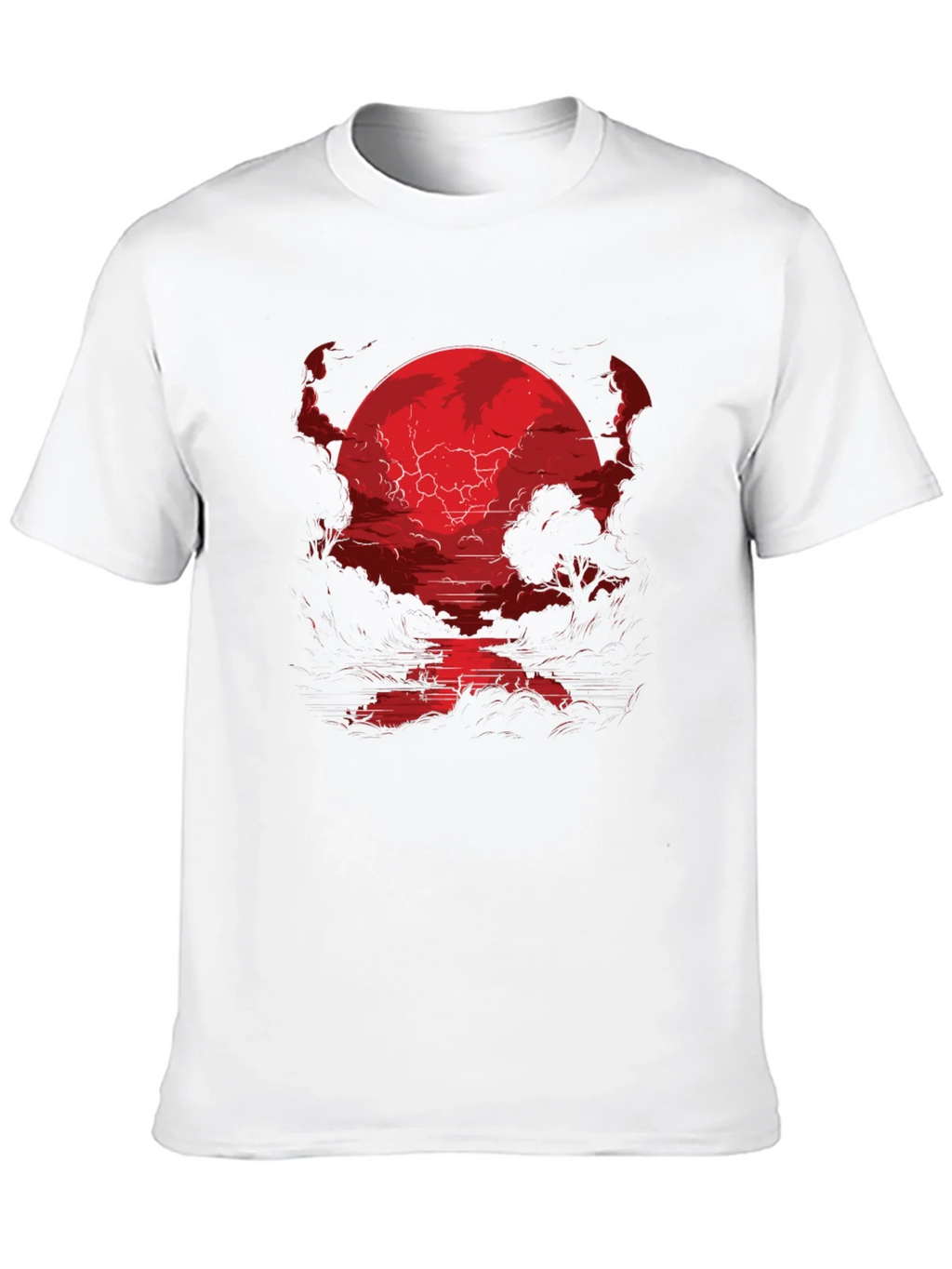 Crimson Moon River Graphic Tee - Dark Fantasy Shirt product image 12