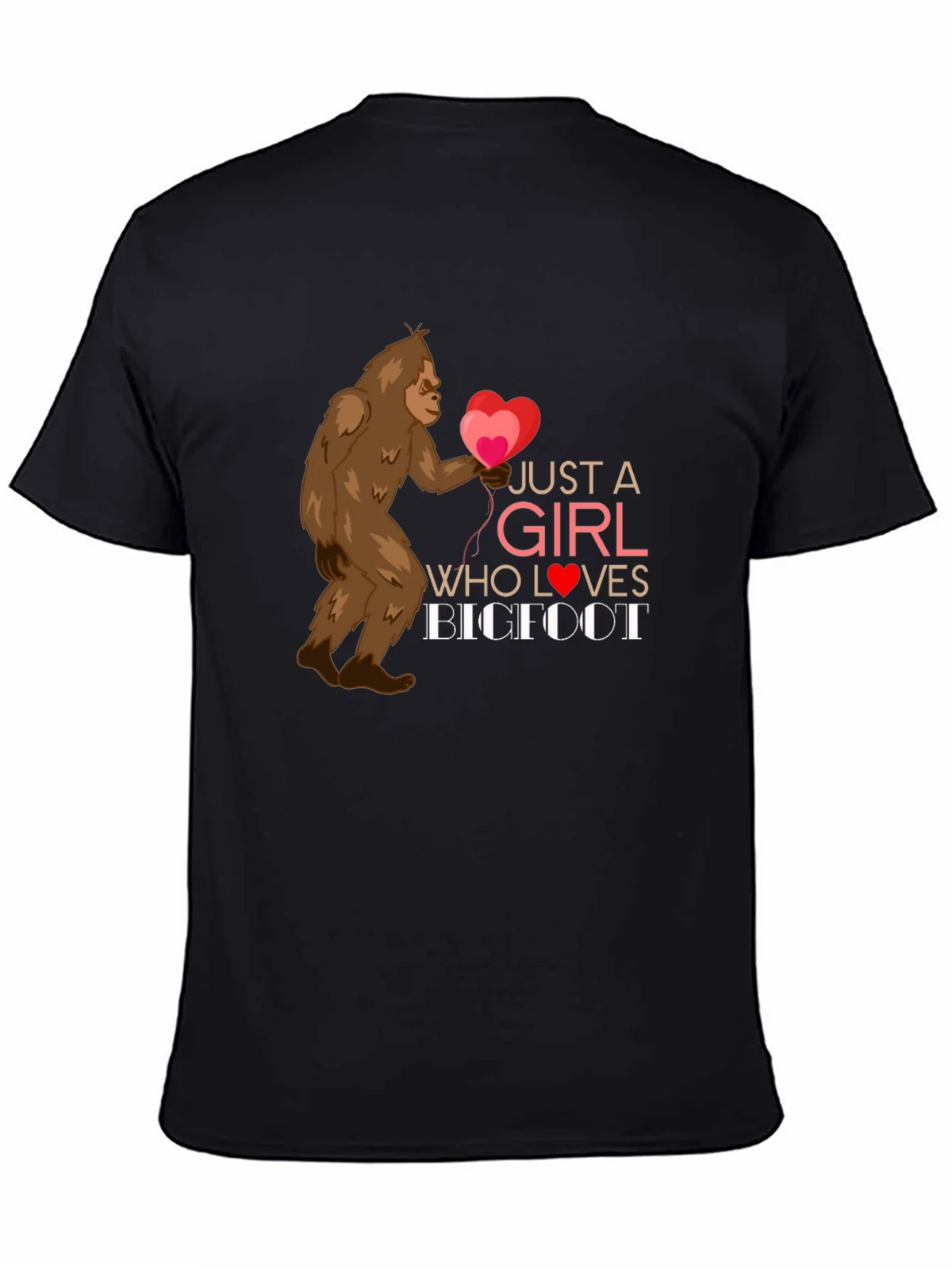 Girl Loves Bigfoot Graphic Tee - Heart Balloons Soft Fabric product image 7