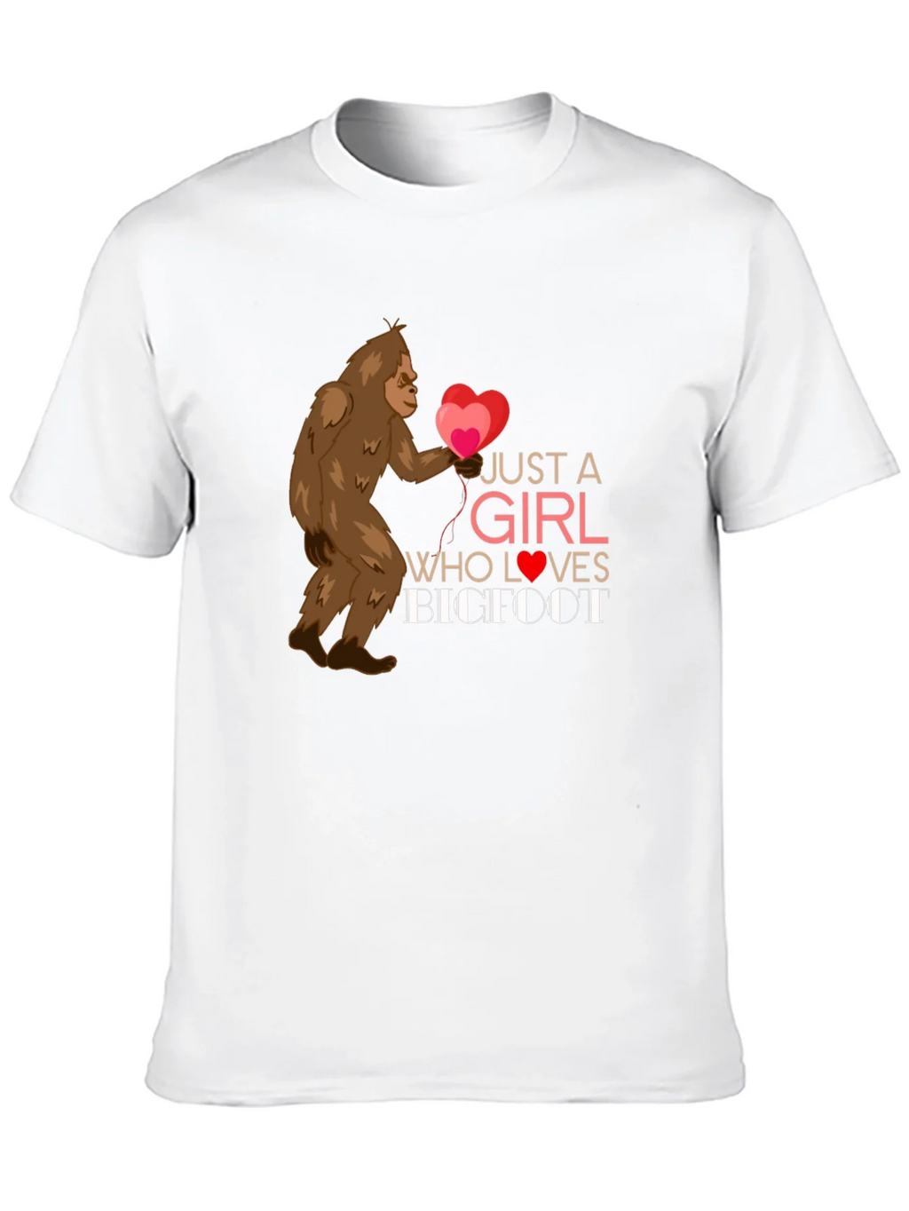 Girl Loves Bigfoot Graphic Tee - Heart Balloons Soft Fabric product image 12