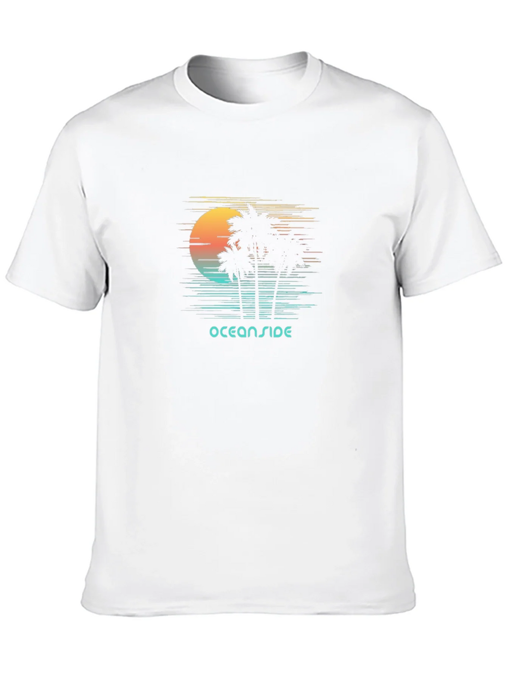 Oceanside Graphic T-Shirt - Retro Palm Tree Design product image 12