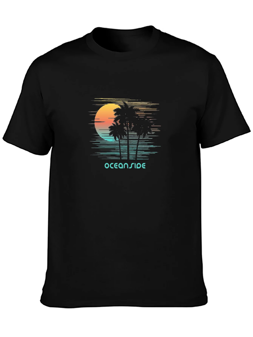 Oceanside Graphic T-Shirt - Retro Palm Tree Design product image 6