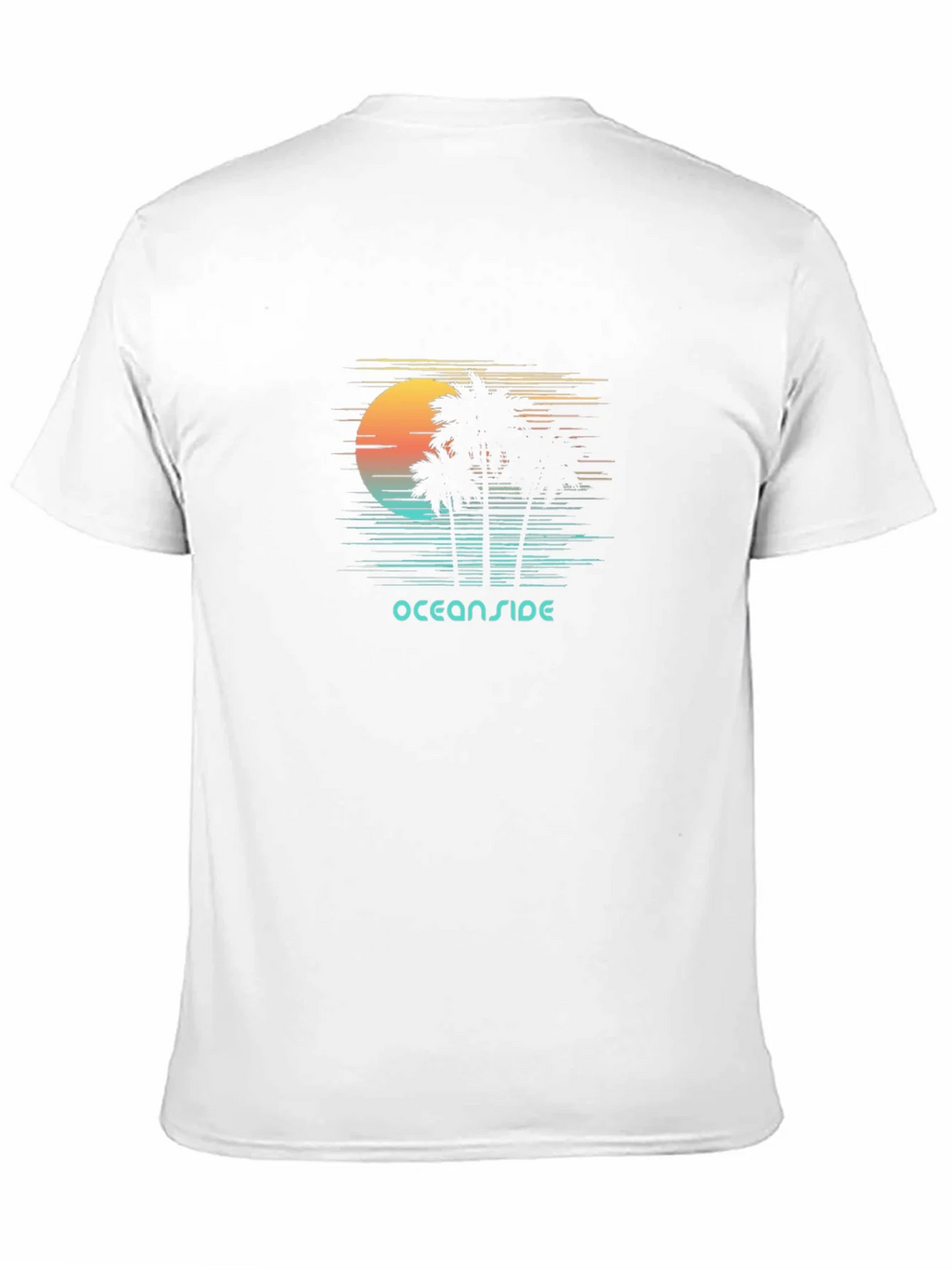 Oceanside Graphic T-Shirt - Retro Palm Tree Design product image 2