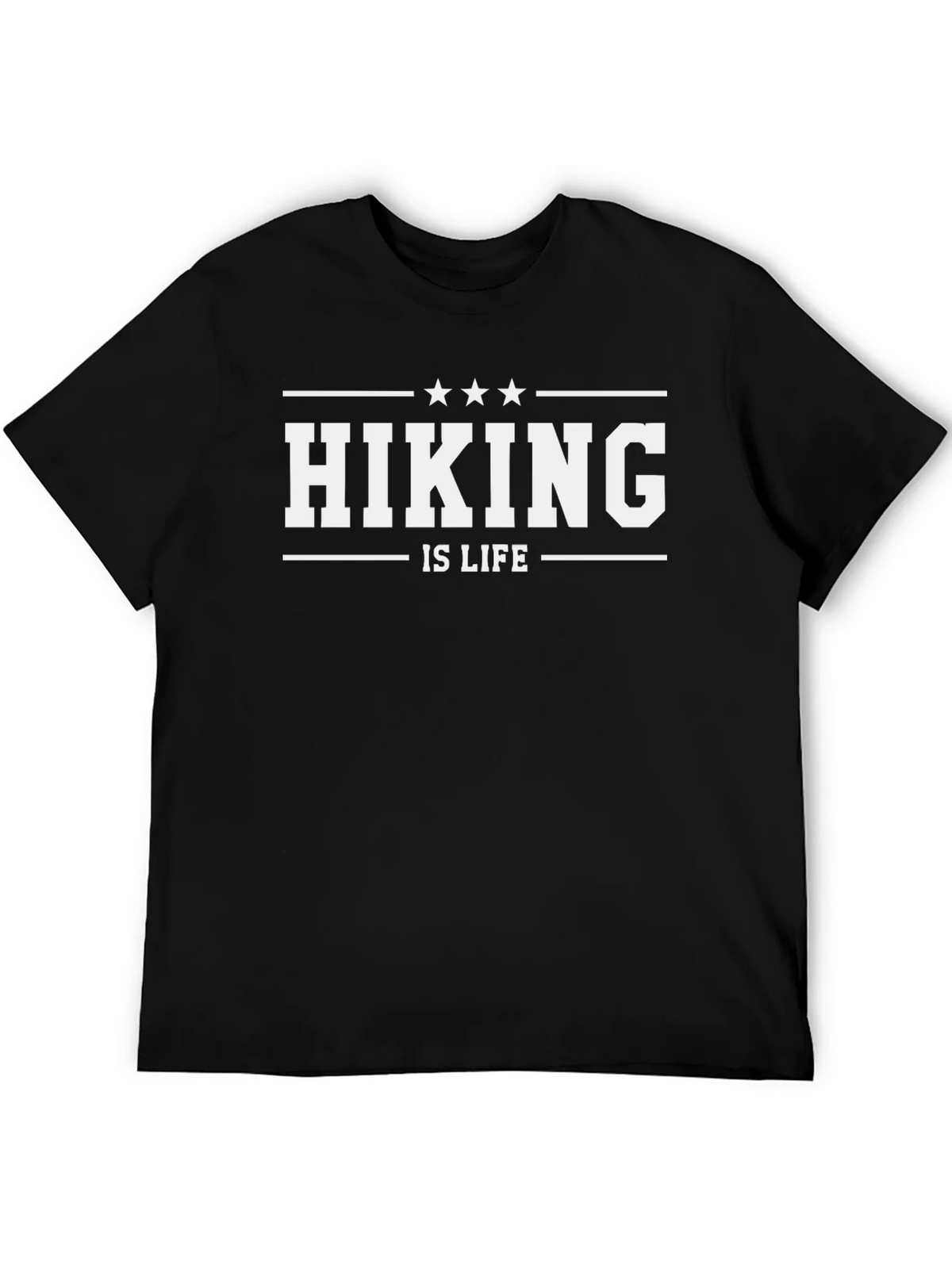 Hiking is Life Graphic T-Shirt - Black product image 8