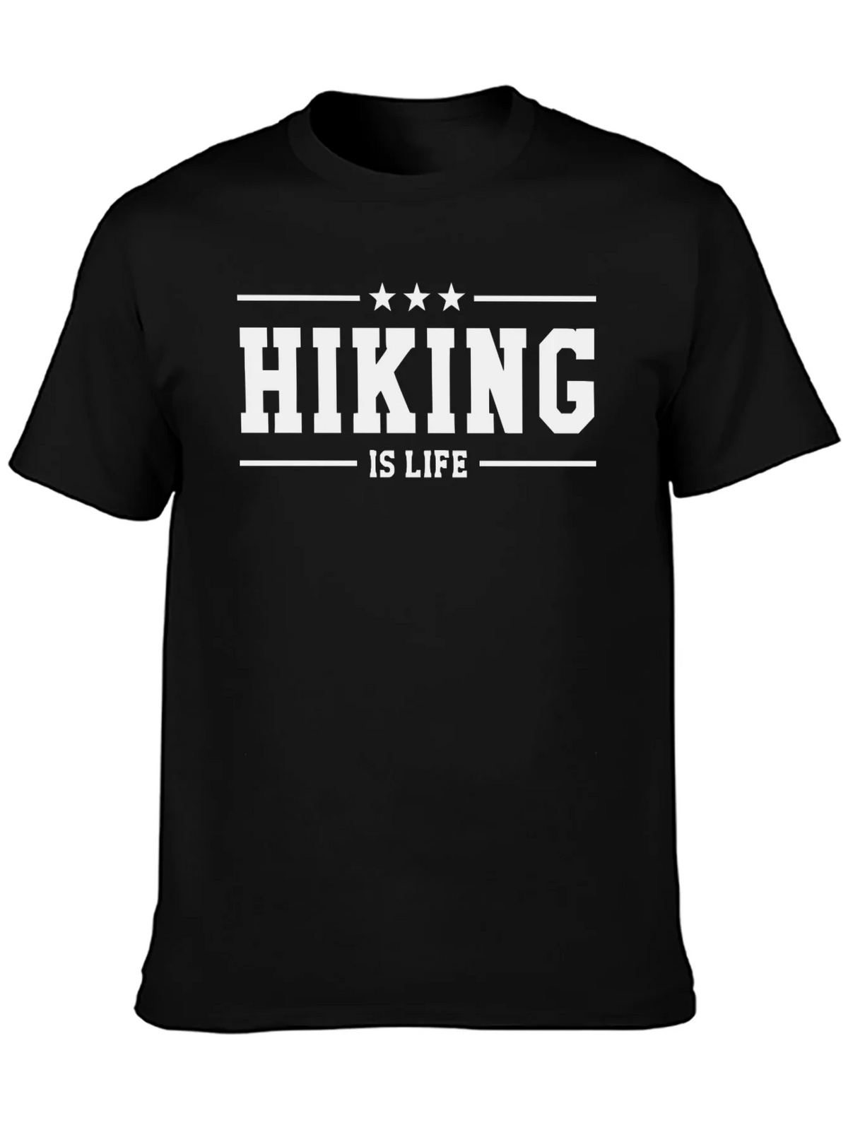 Hiking is Life Graphic T-Shirt - Black product image 6