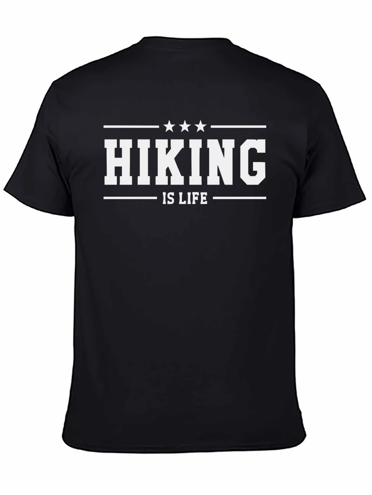 Hiking is Life Graphic T-Shirt - Black product image 7