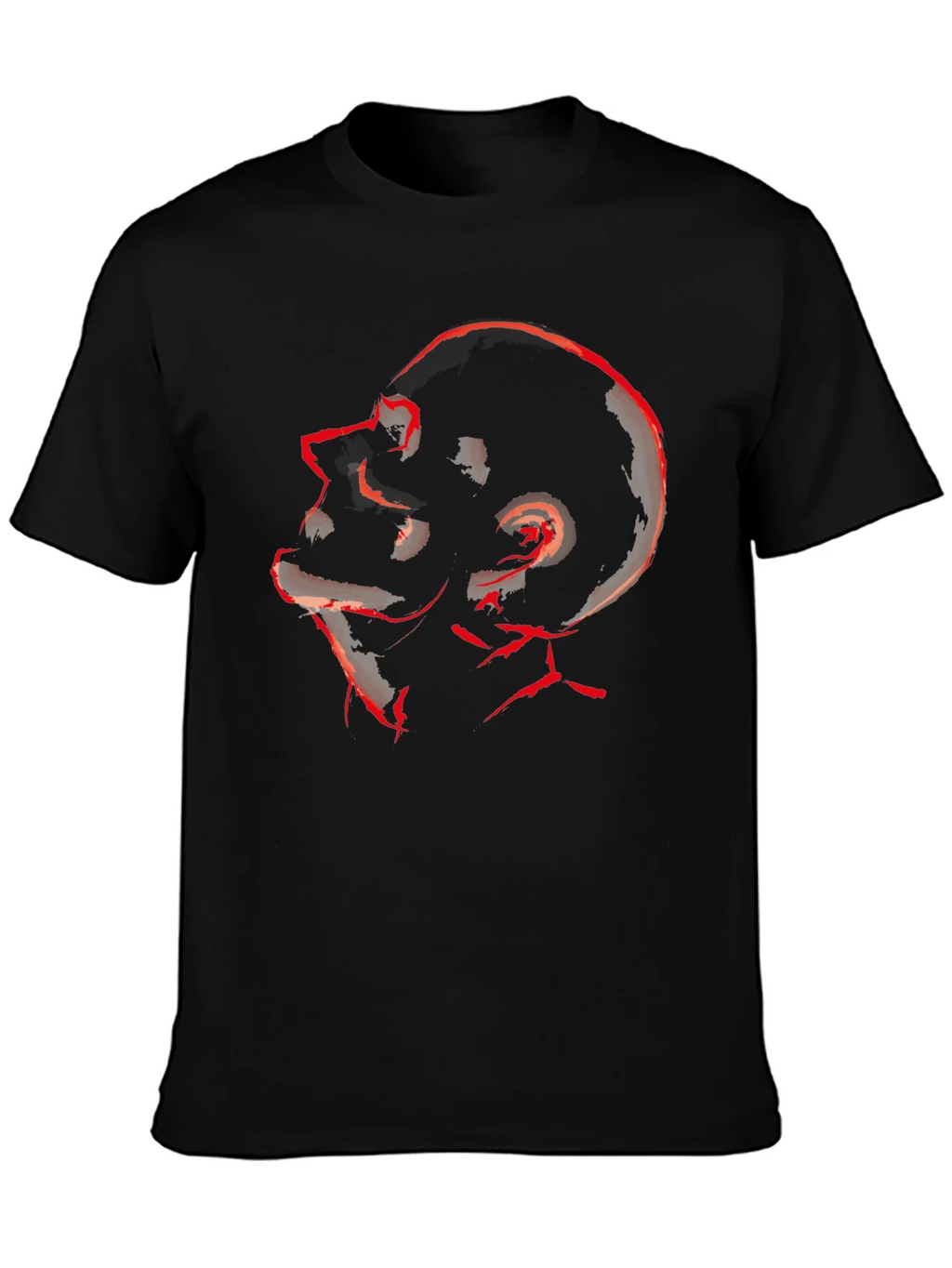 Abstract Red Skull Graphic Tee product image 6