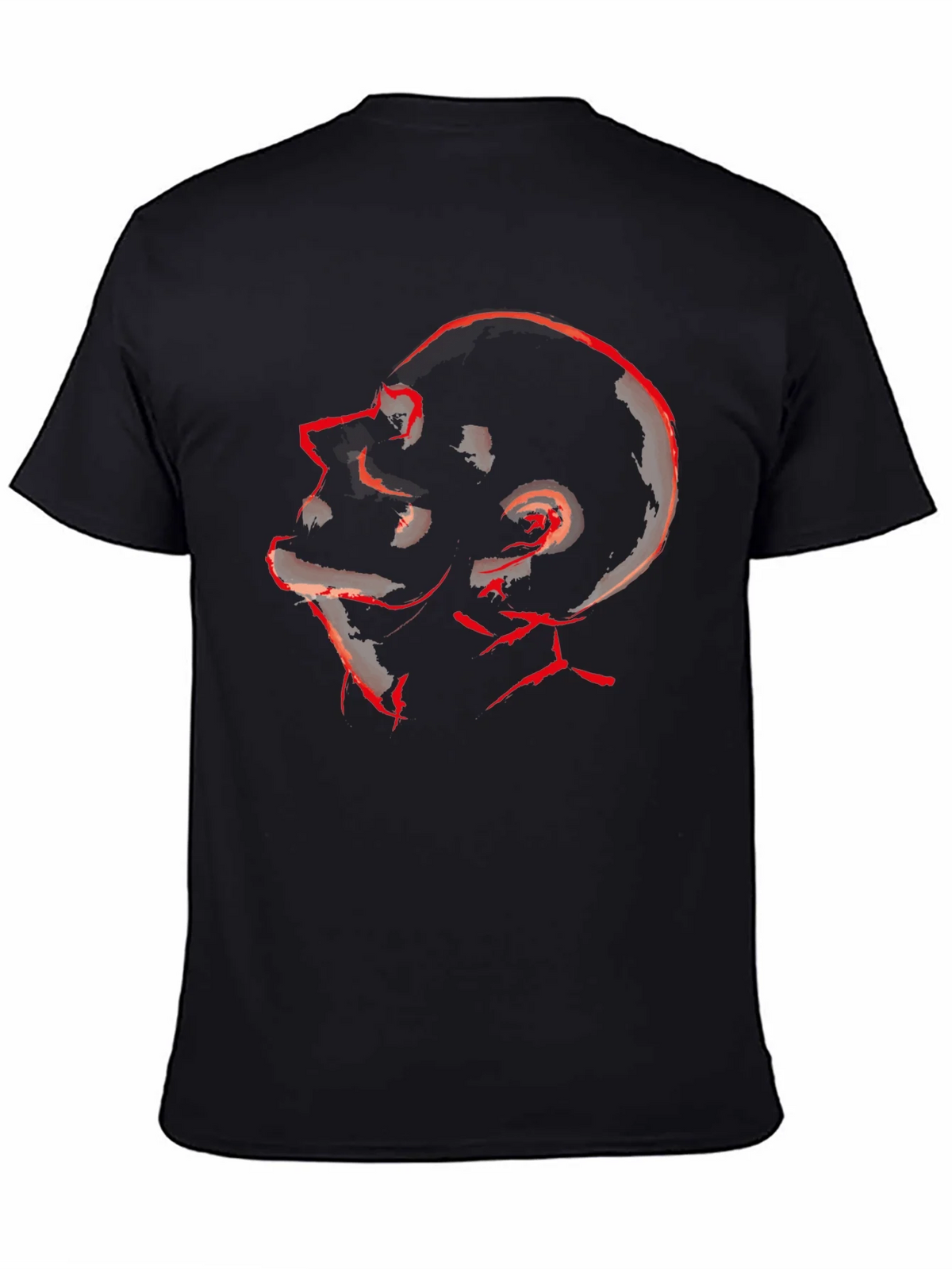 Abstract Red Skull Graphic Tee product image 7