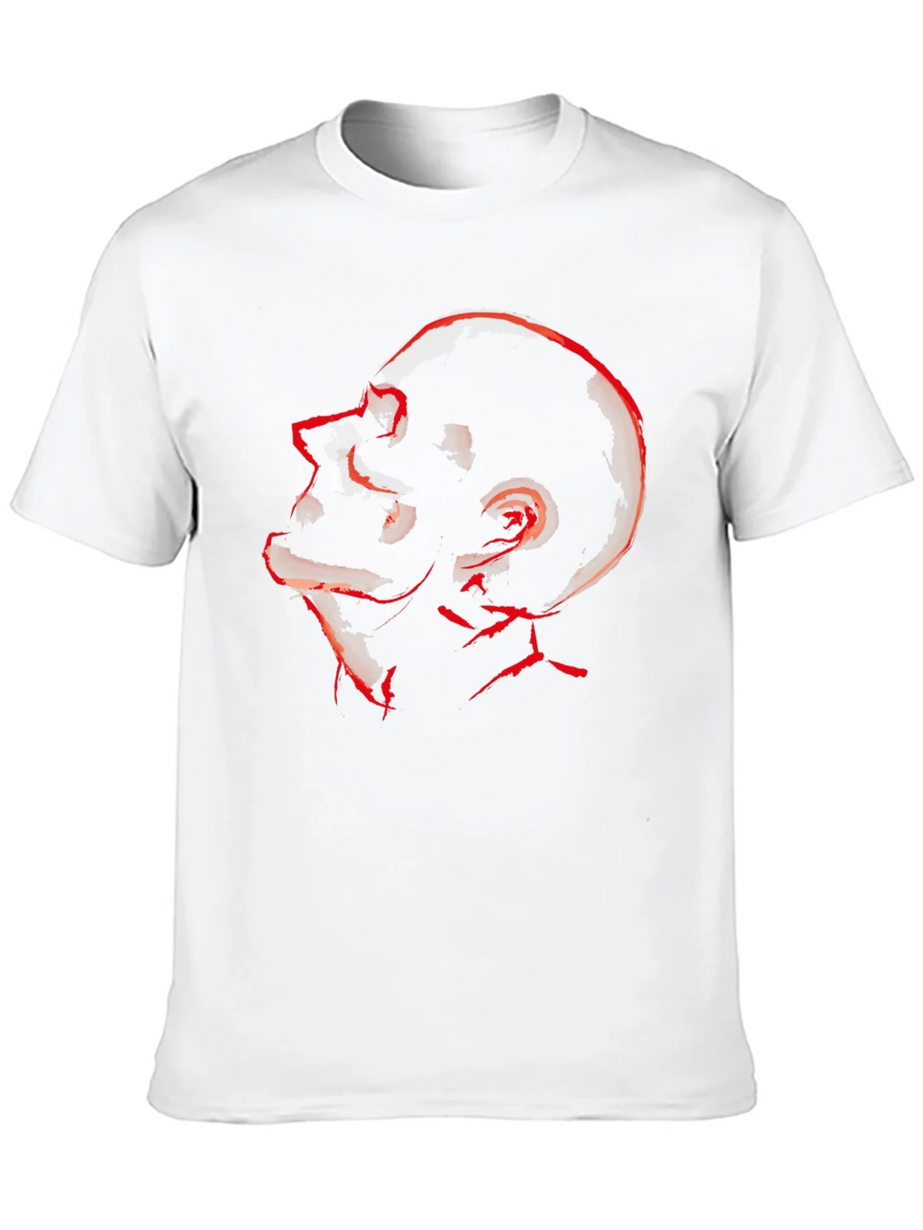 Abstract Red Skull Graphic Tee product image 12