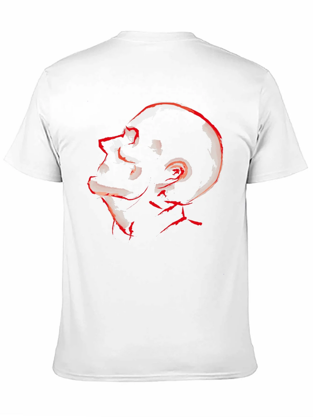 Abstract Red Skull Graphic Tee product image 2