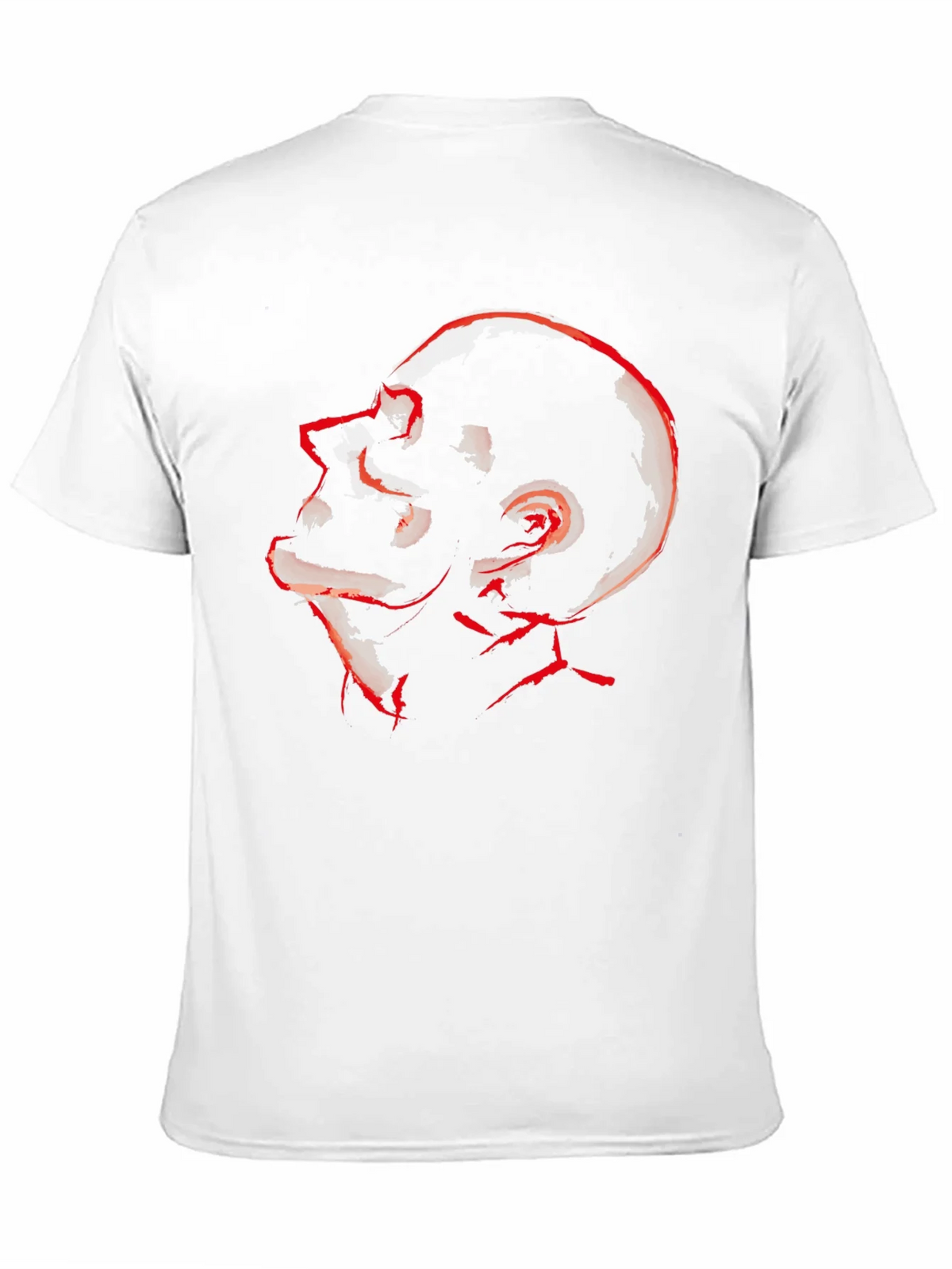 Abstract Red Skull Graphic Tee product image 2