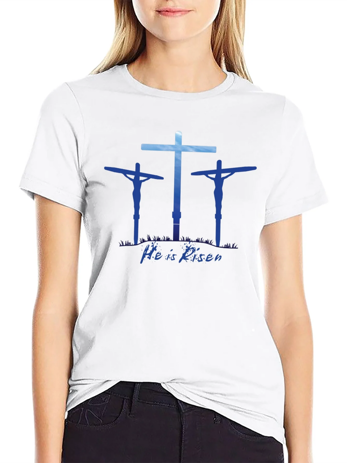 He is Risen Graphic Tee - Christian Easter Shirt product image 11
