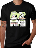 Self-Care Cat Routine Black T-Shirt product image 1