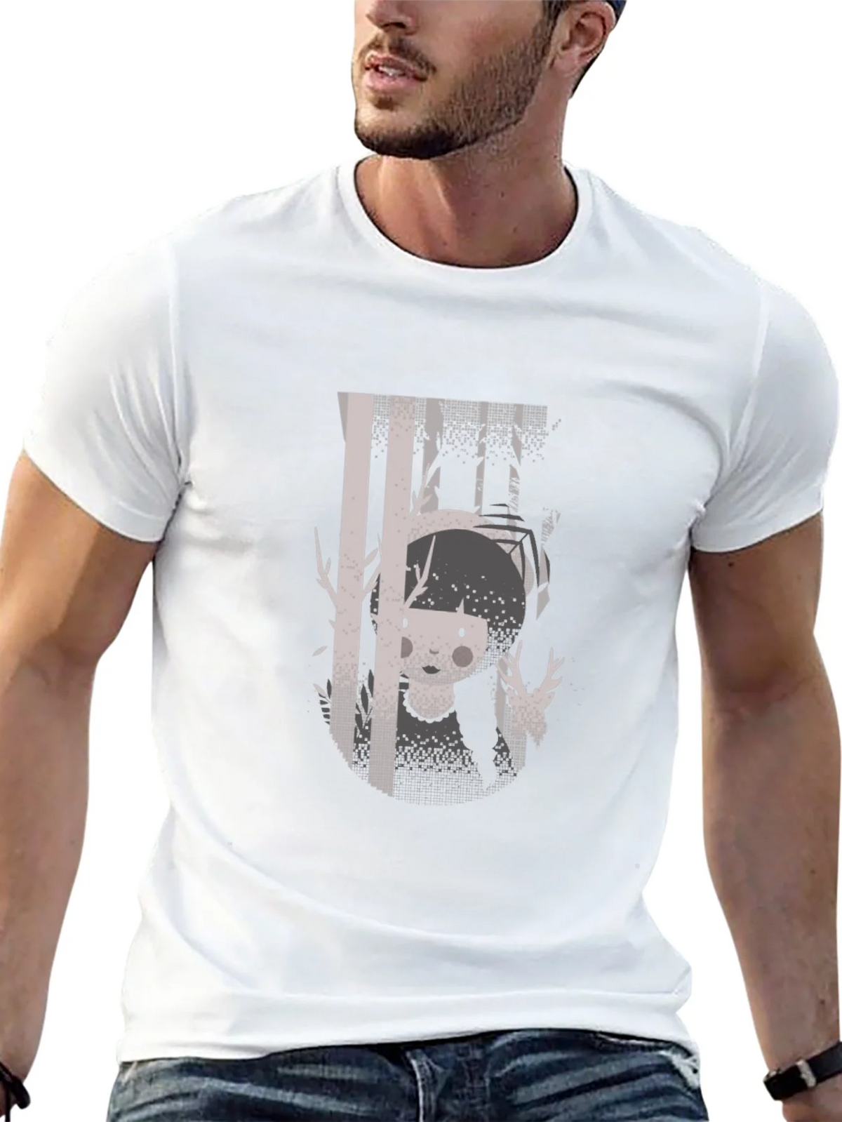 Enigmatic Forest Graphic Tee - Unique Design product image 4
