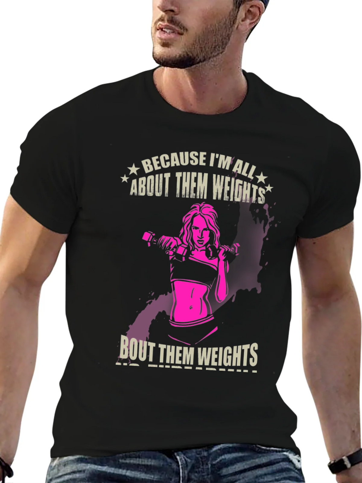 Weights Graphic T-Shirt - Fitness Apparel product image 9
