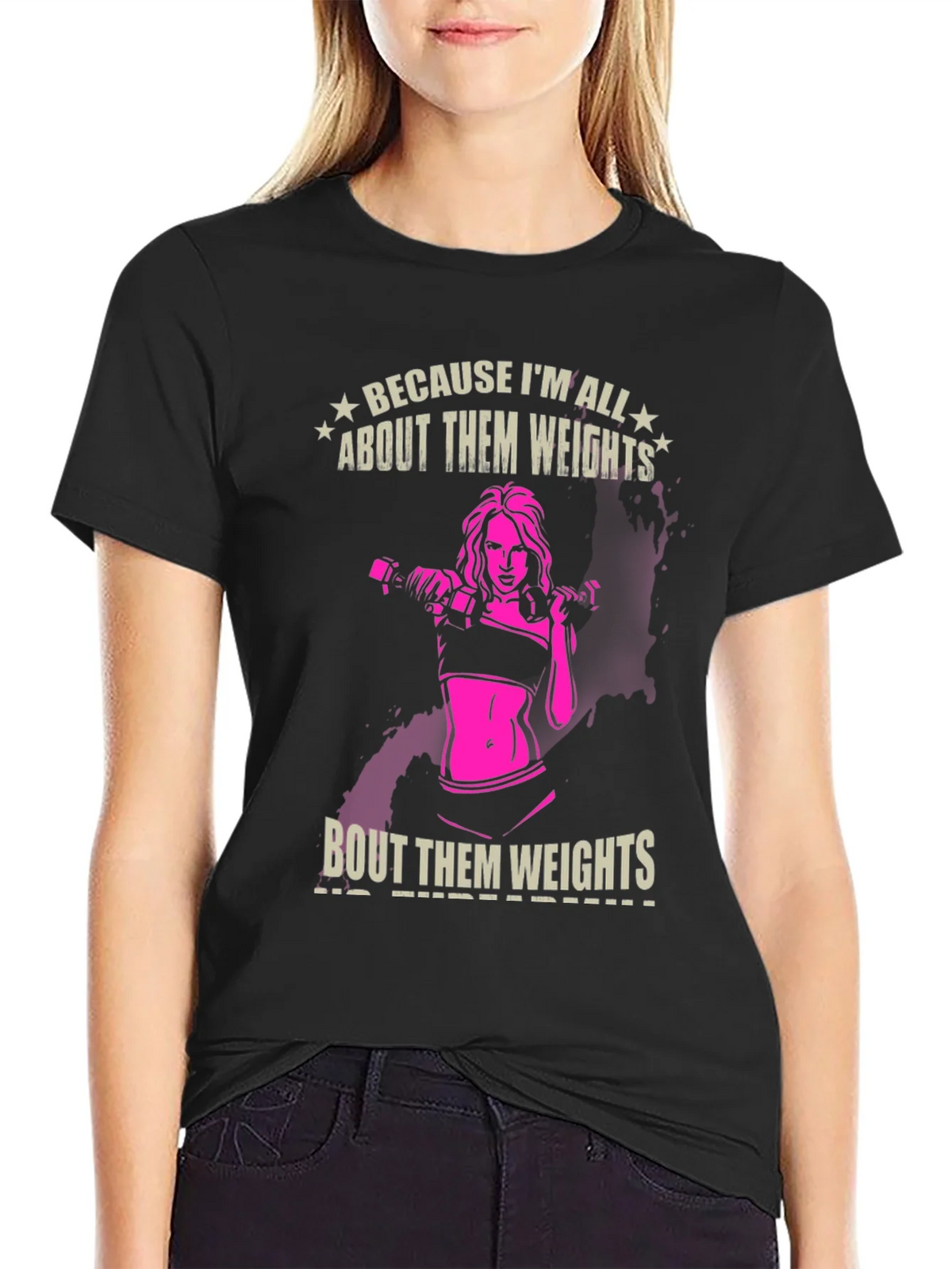 Weights Graphic T-Shirt - Fitness Apparel product image 5