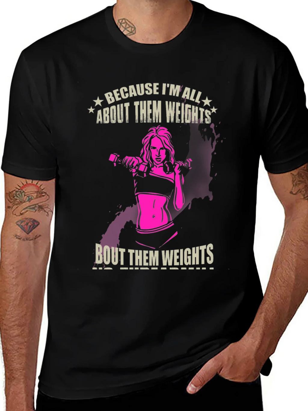 Weights Graphic T-Shirt - Fitness Apparel product image 1