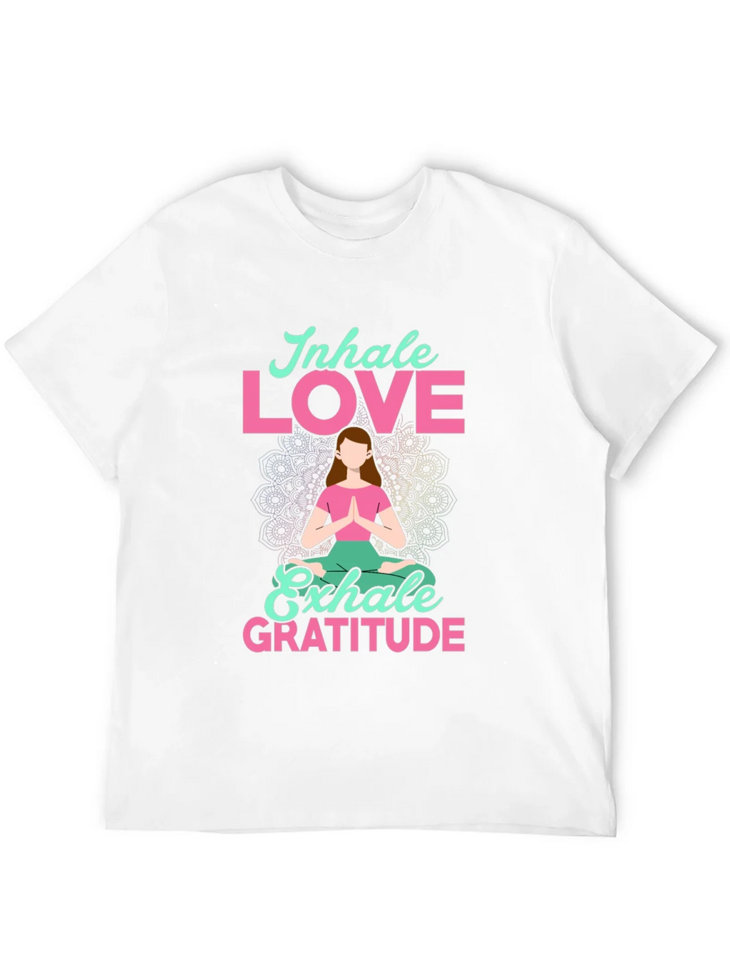 Inhale Love Exhale Gratitude T-Shirt - Yoga Meditation Tee product image 3