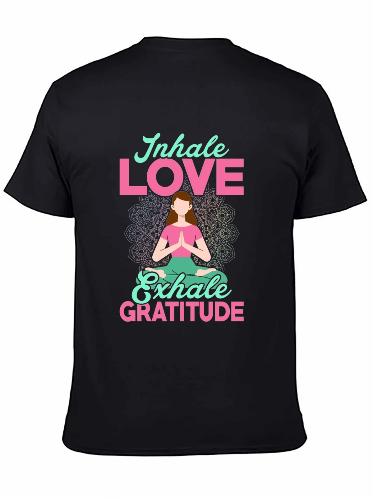 Inhale Love Exhale Gratitude T-Shirt - Yoga Meditation Tee product image 7
