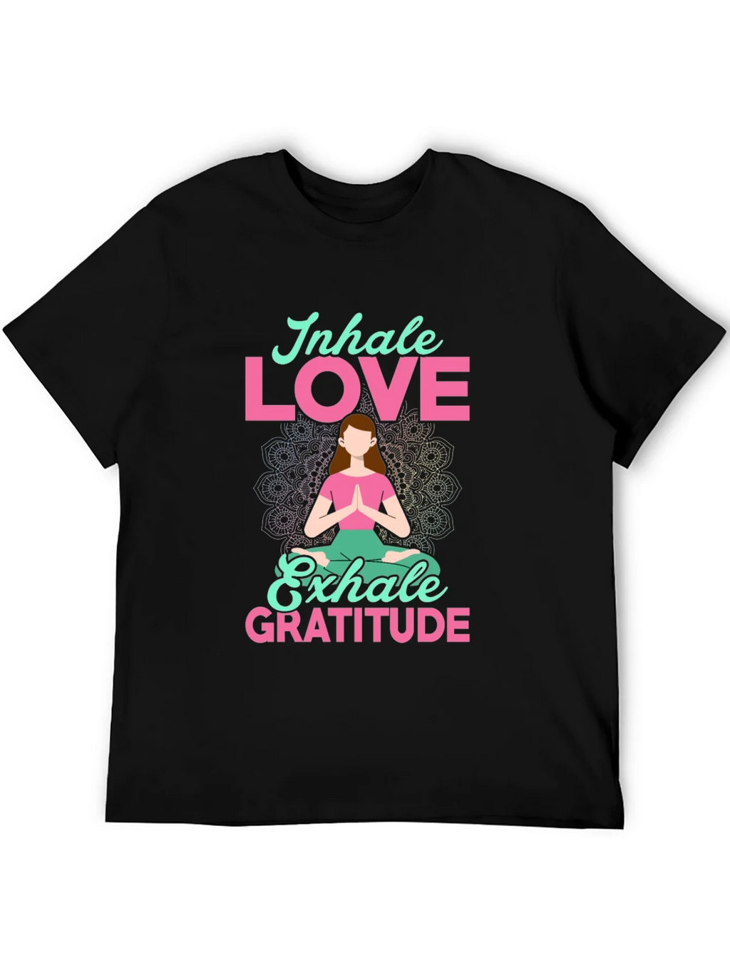 Inhale Love Exhale Gratitude T-Shirt - Yoga Meditation Tee product image 8