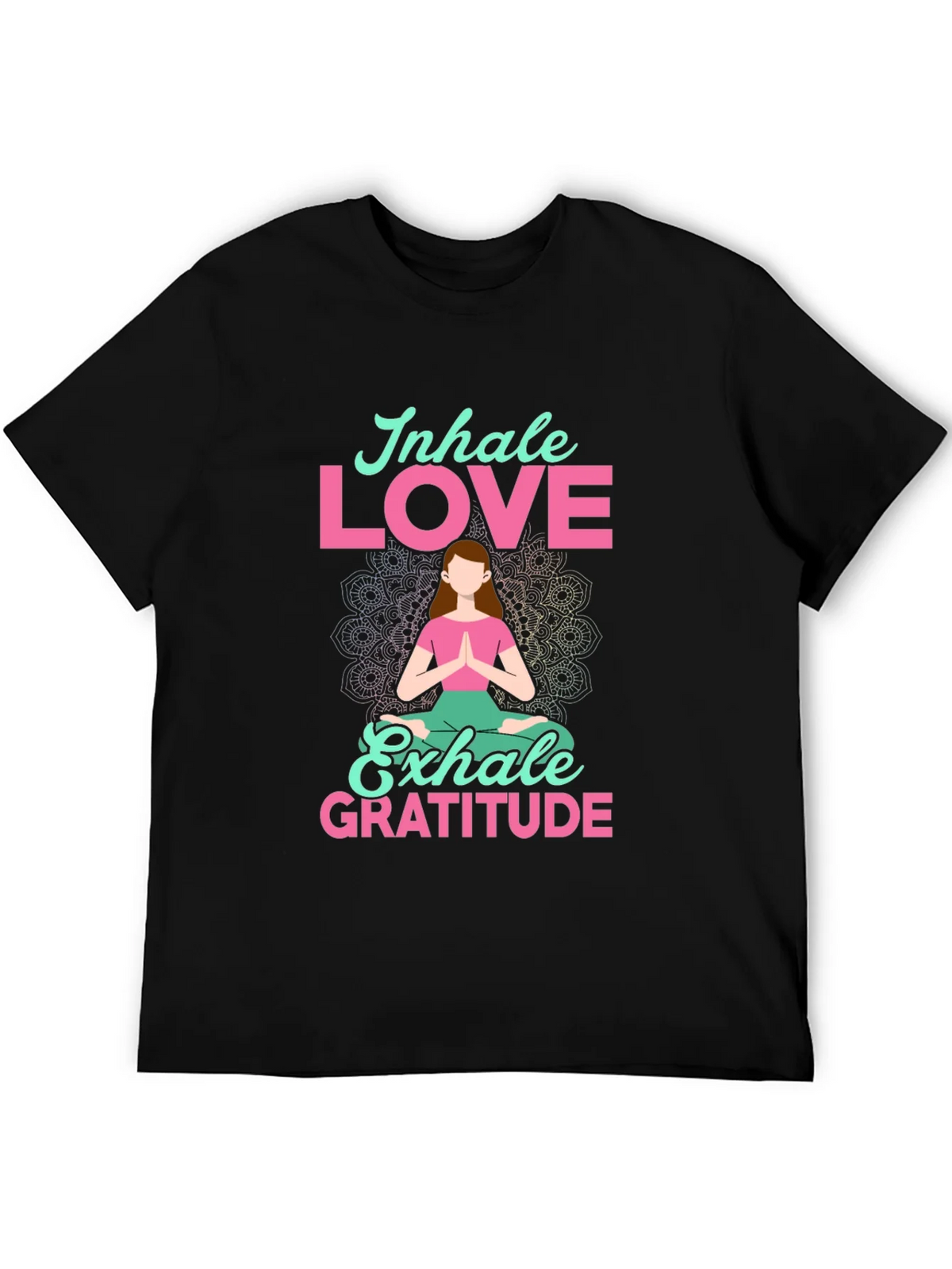 Inhale Love Exhale Gratitude T-Shirt - Yoga Meditation Tee product image 8